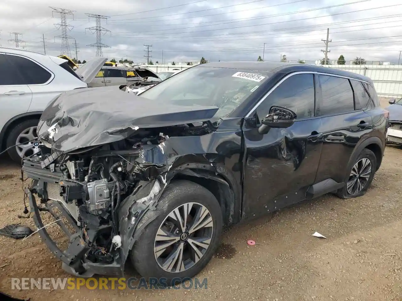 1 Photograph of a damaged car 5N1AT3BA4MC703846 NISSAN ROGUE 2021