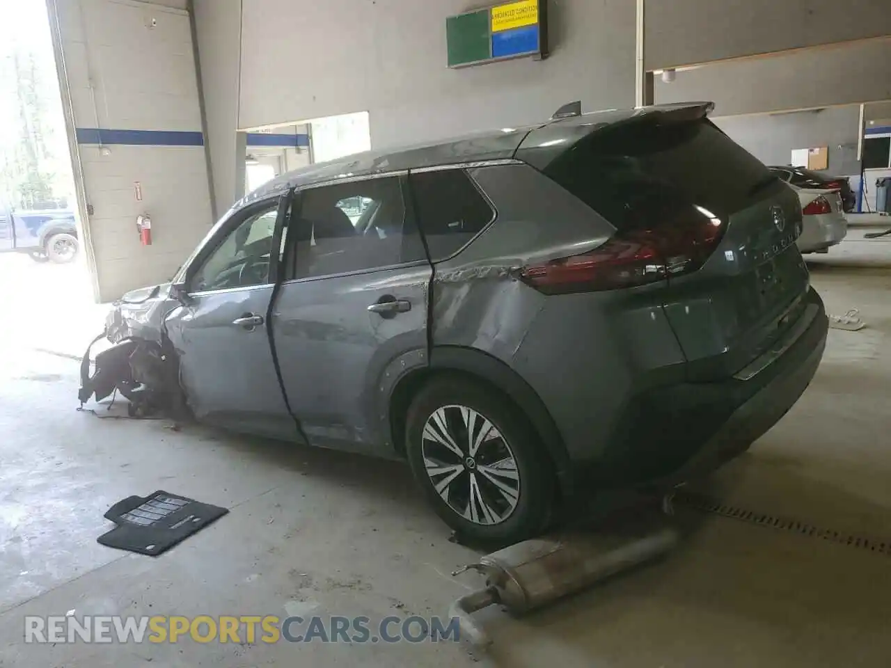 2 Photograph of a damaged car 5N1AT3BA4MC753016 NISSAN ROGUE 2021