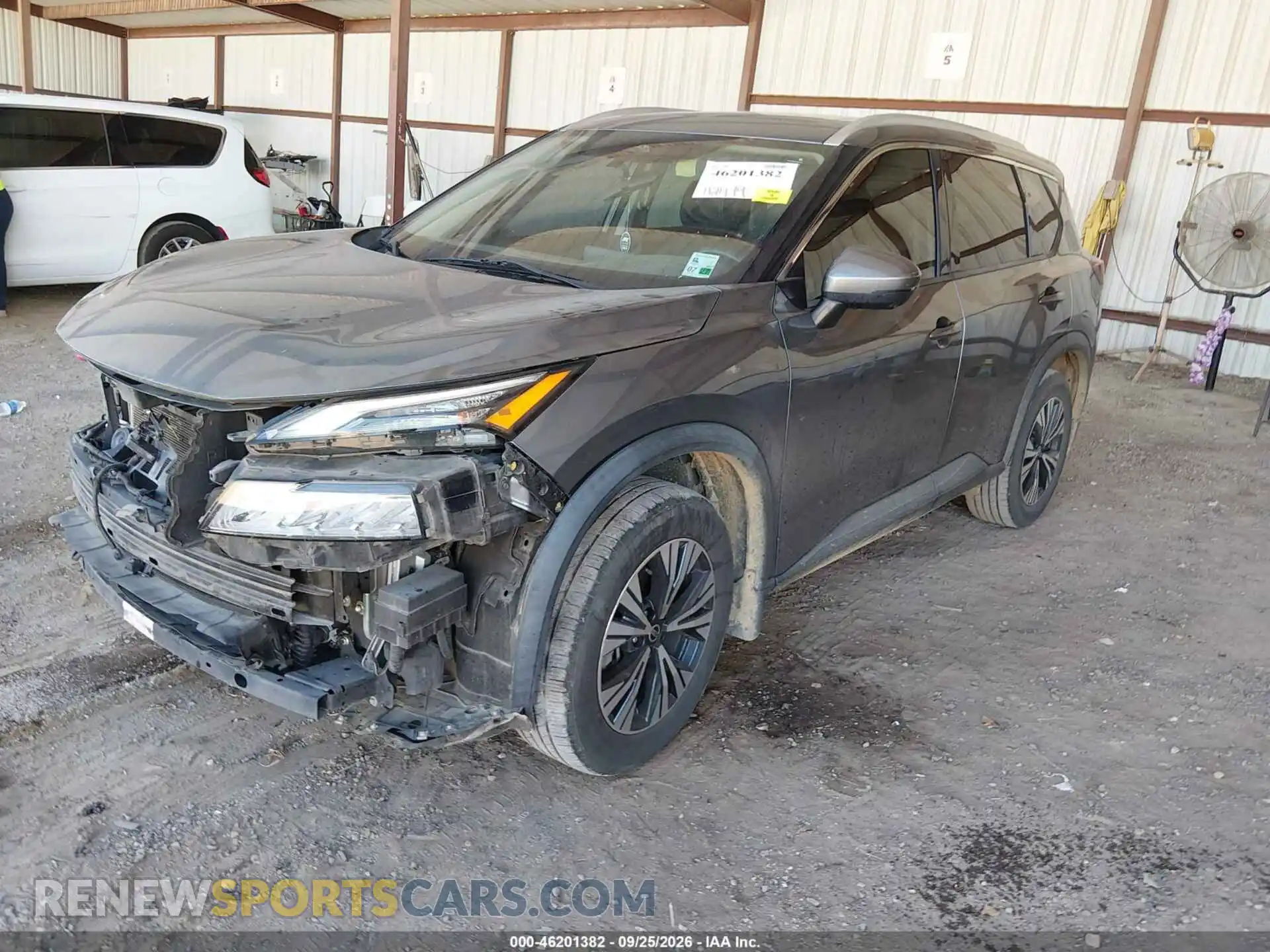 2 Photograph of a damaged car 5N1AT3BA4MC775100 NISSAN ROGUE 2021