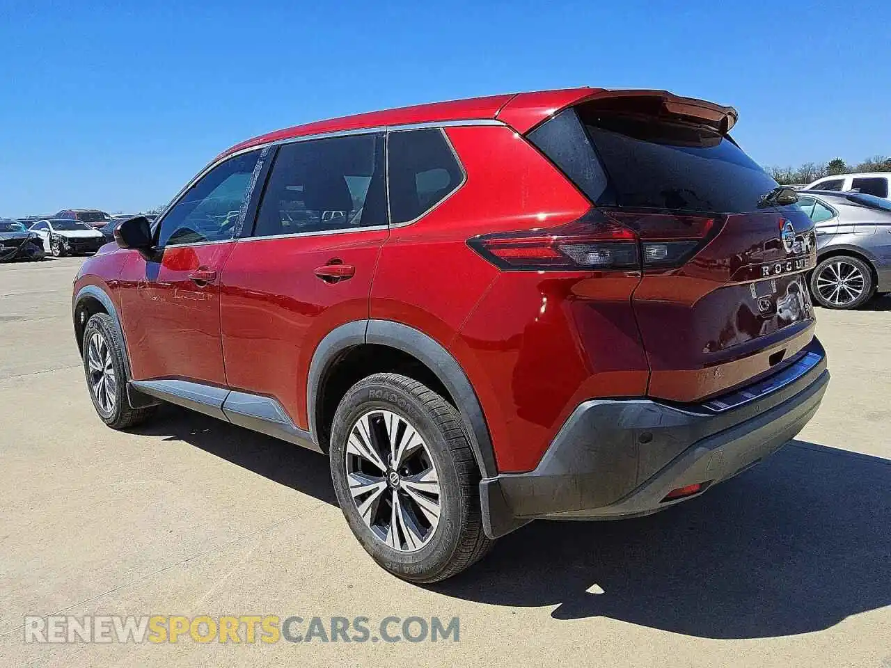 2 fotografías del automóvil dañado 5N1AT3BA4MC776232 NISSAN ROGUE 2021
