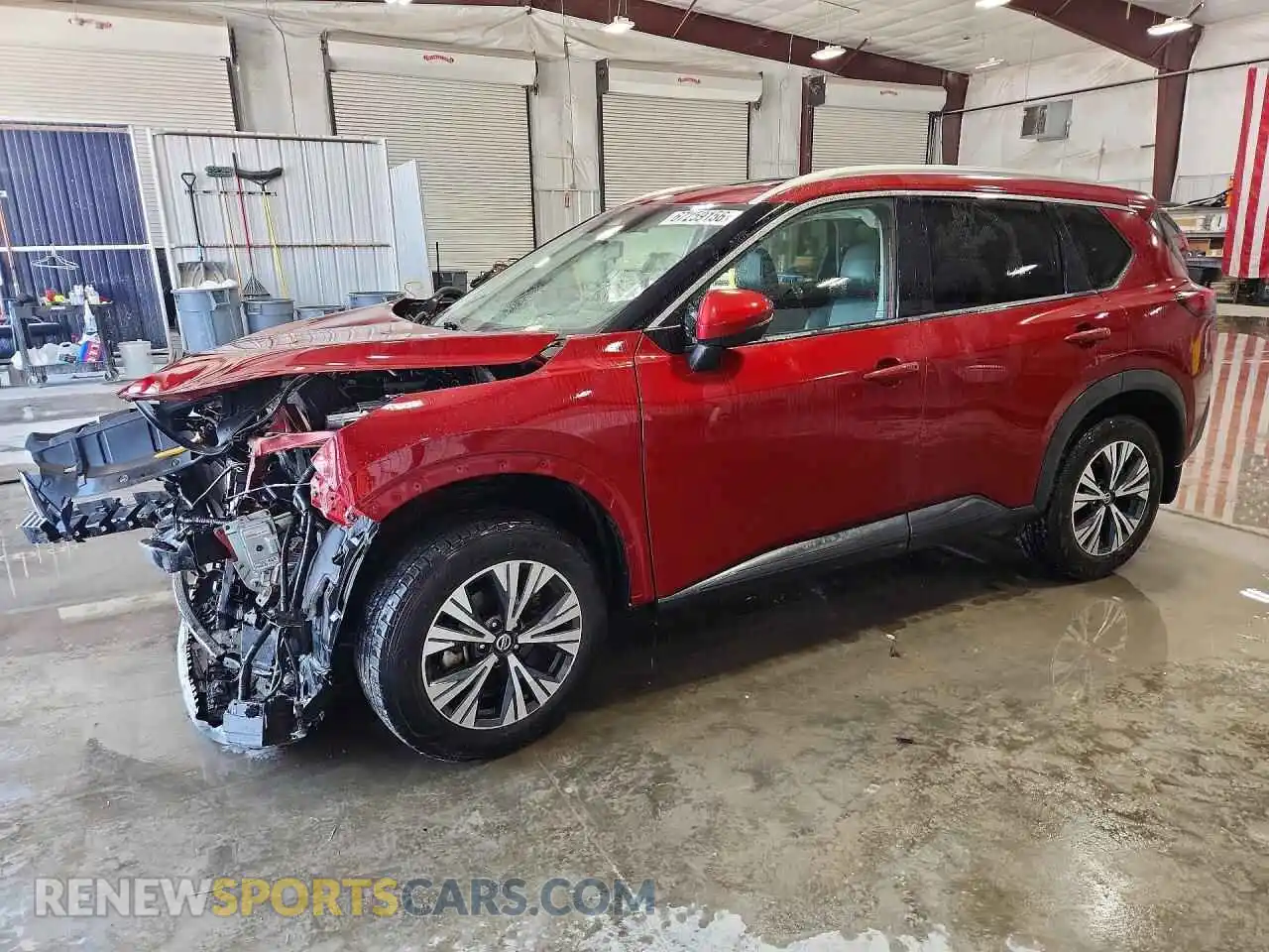 1 Photograph of a damaged car 5N1AT3BA5MC699824 NISSAN ROGUE 2021