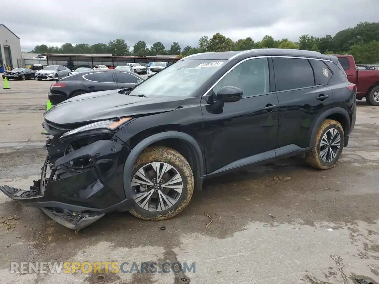 1 Photograph of a damaged car 5N1AT3BA5MC747225 NISSAN ROGUE 2021