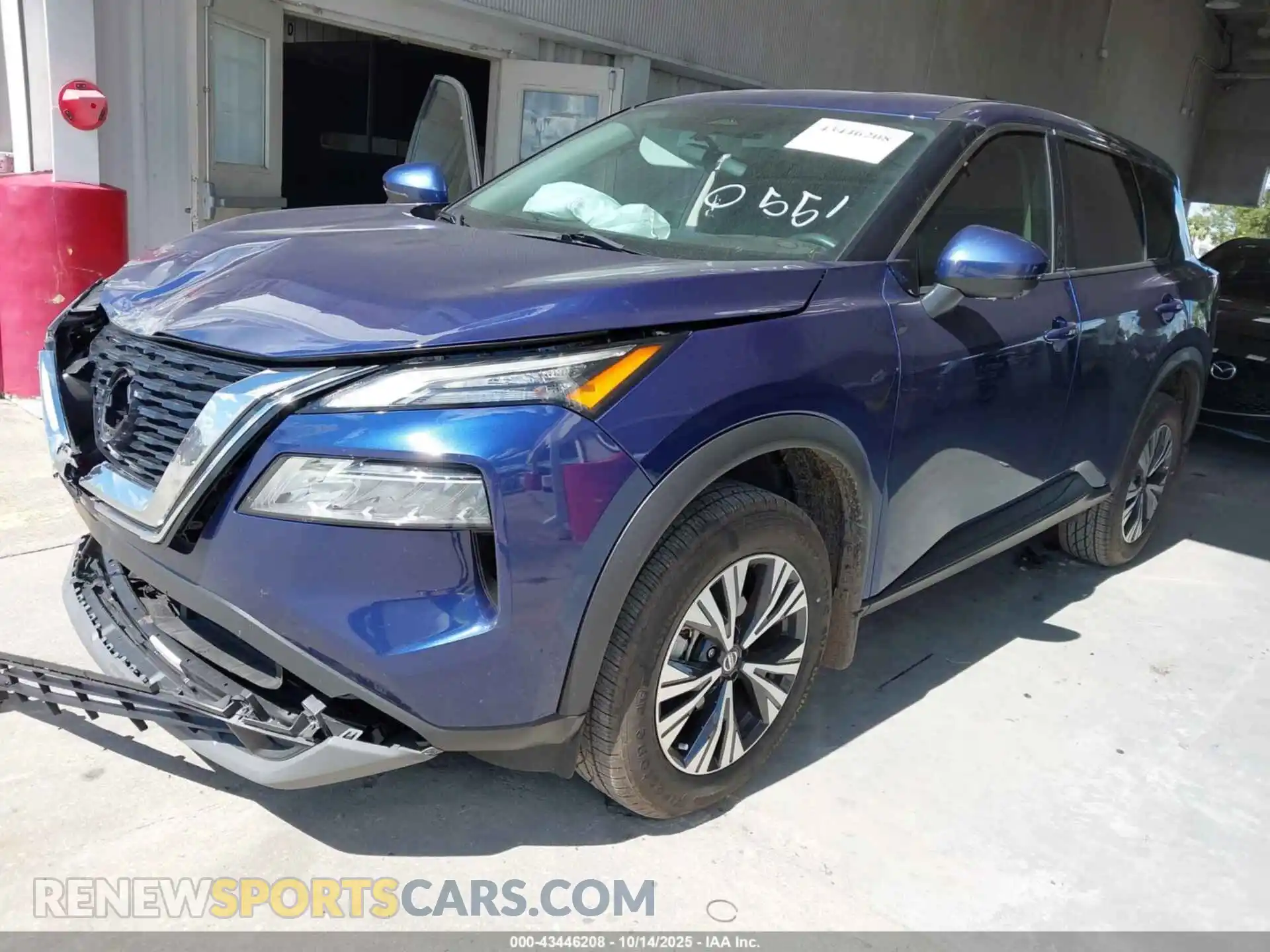 2 Photograph of a damaged car 5N1AT3BA5MC810551 NISSAN ROGUE 2021