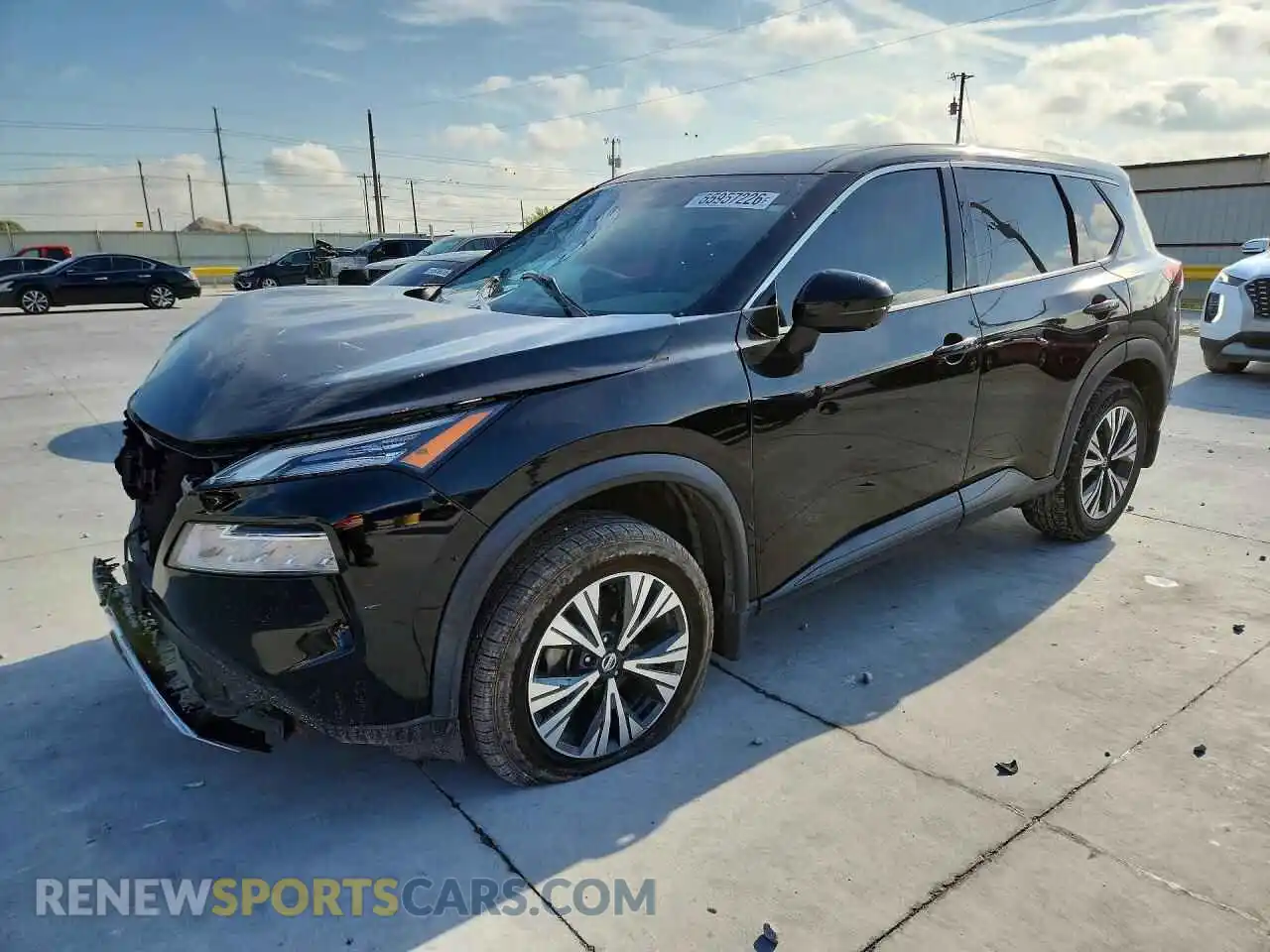 1 Photograph of a damaged car 5N1AT3BA6MC744849 NISSAN ROGUE 2021