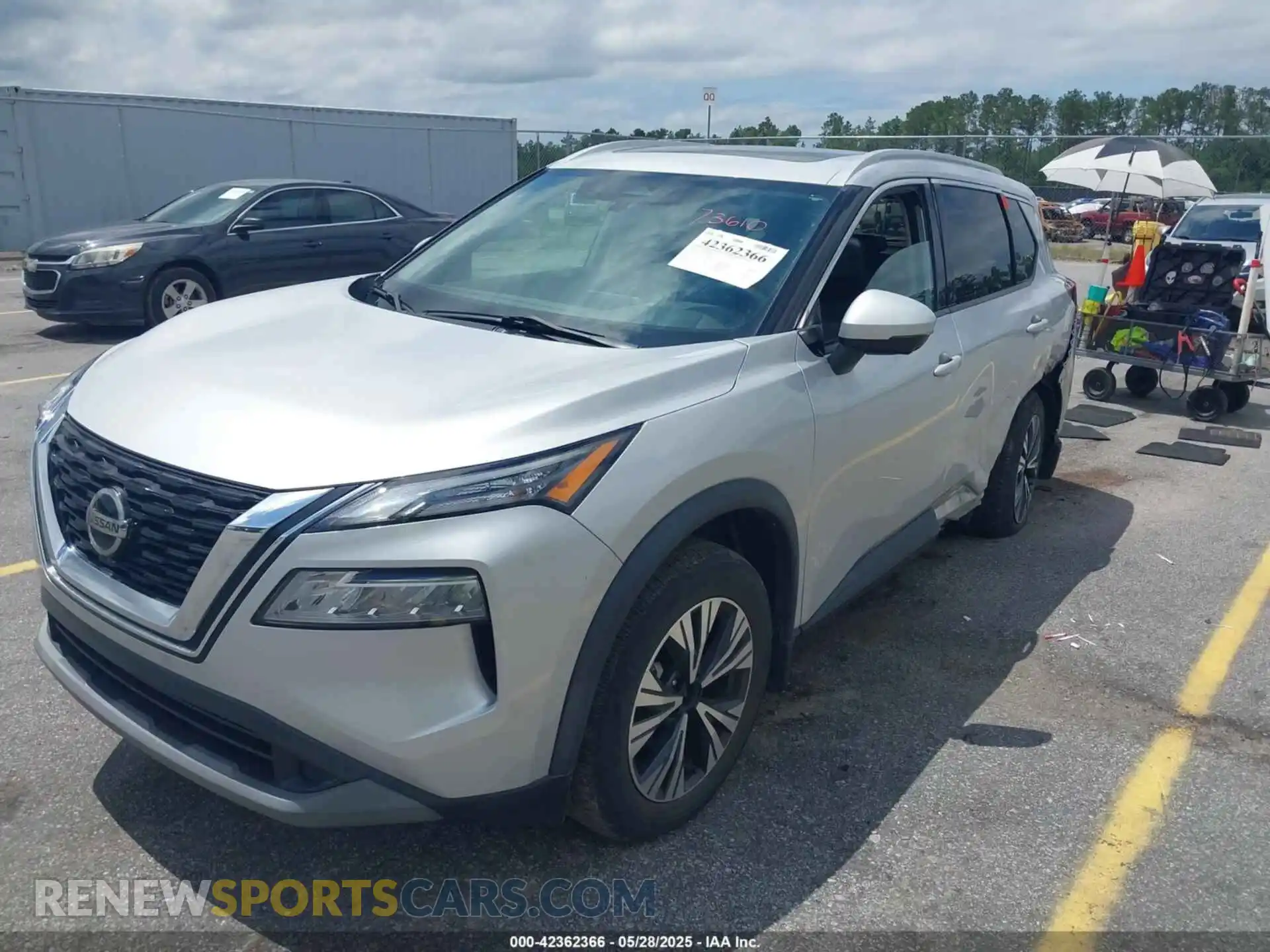 2 Photograph of a damaged car 5N1AT3BA6MC754247 NISSAN ROGUE 2021