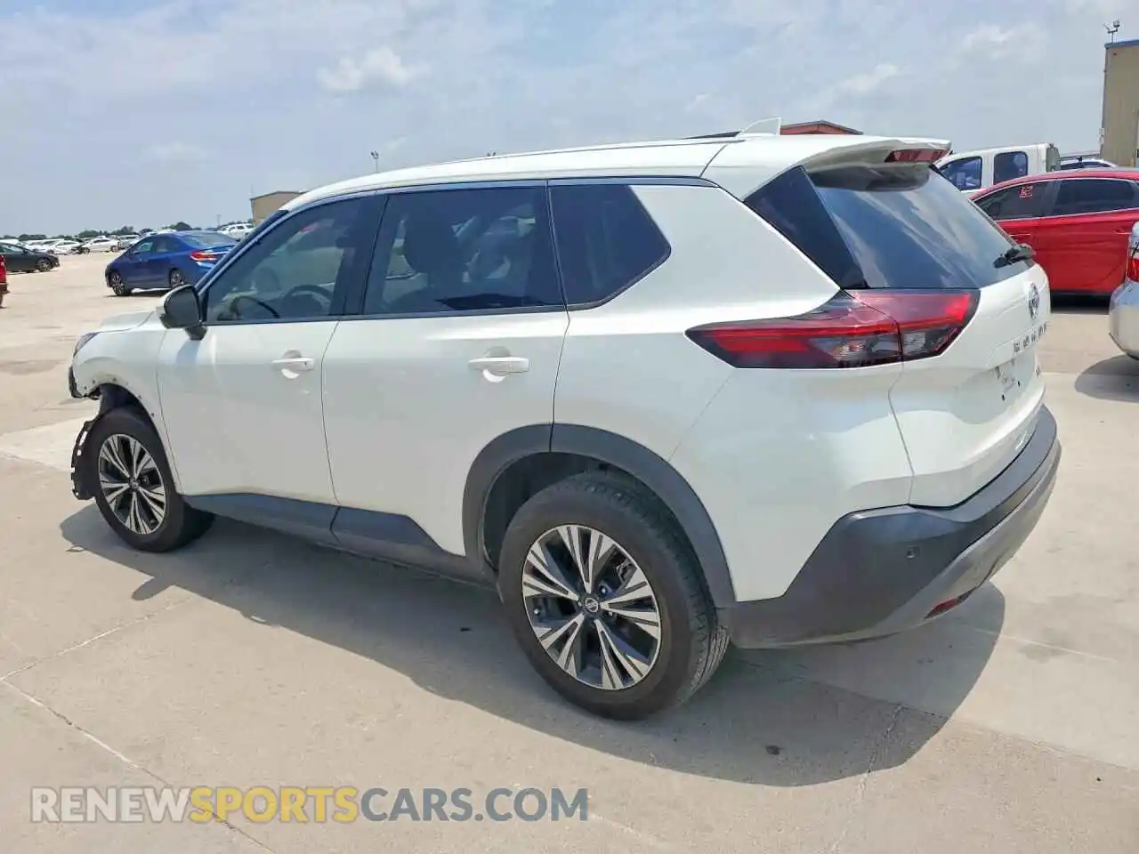 2 Photograph of a damaged car 5N1AT3BA6MC777057 NISSAN ROGUE 2021