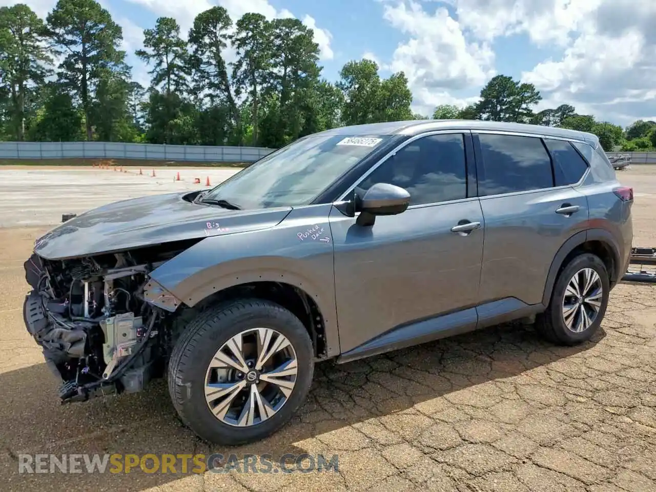 1 Photograph of a damaged car 5N1AT3BA6MC778709 NISSAN ROGUE 2021