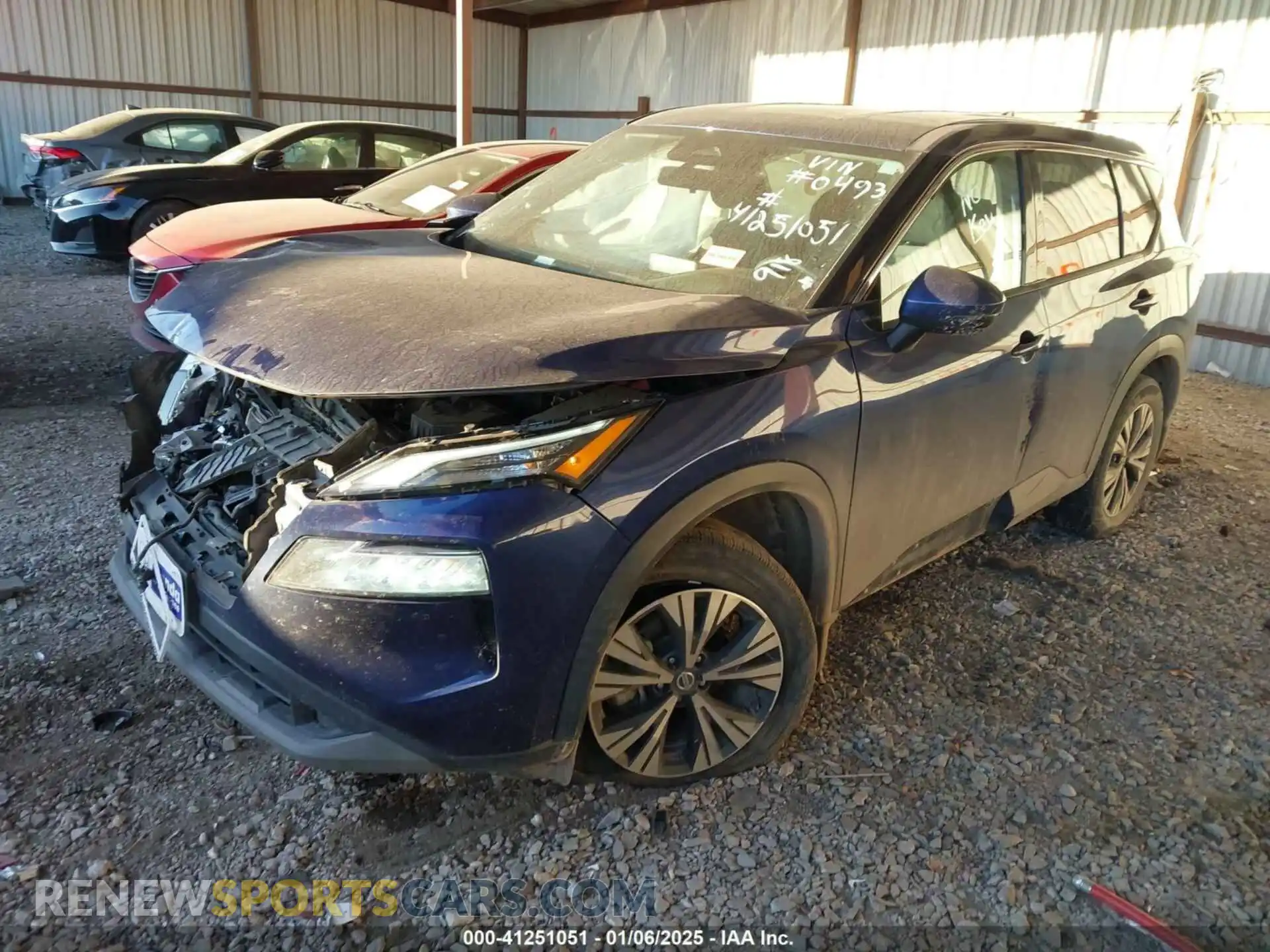2 Photograph of a damaged car 5N1AT3BA6MC810493 NISSAN ROGUE 2021