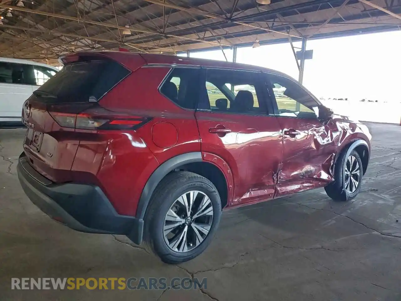 3 Photograph of a damaged car 5N1AT3BA6MC812602 NISSAN ROGUE 2021