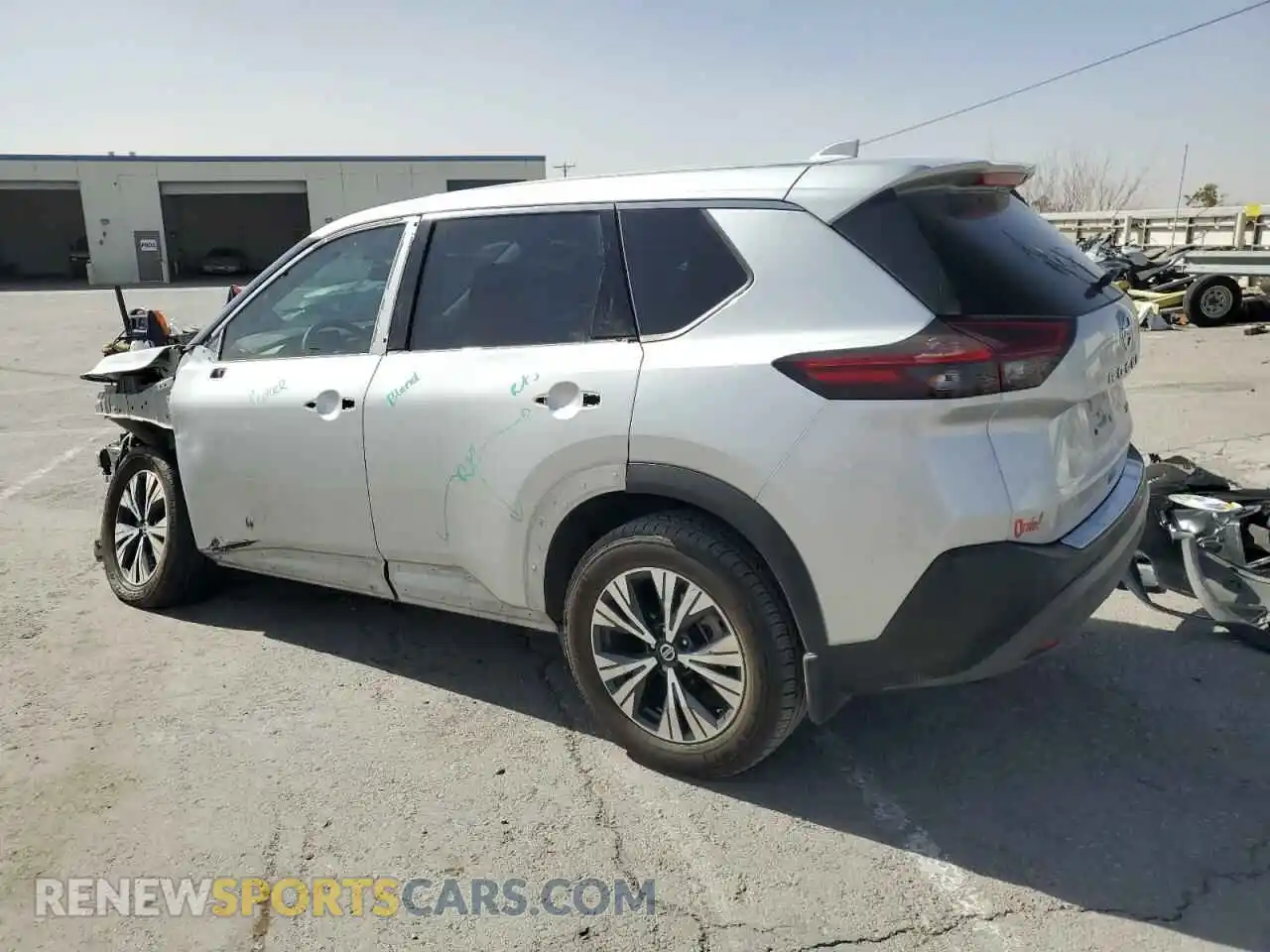 2 Photograph of a damaged car 5N1AT3BA6MC821848 NISSAN ROGUE 2021