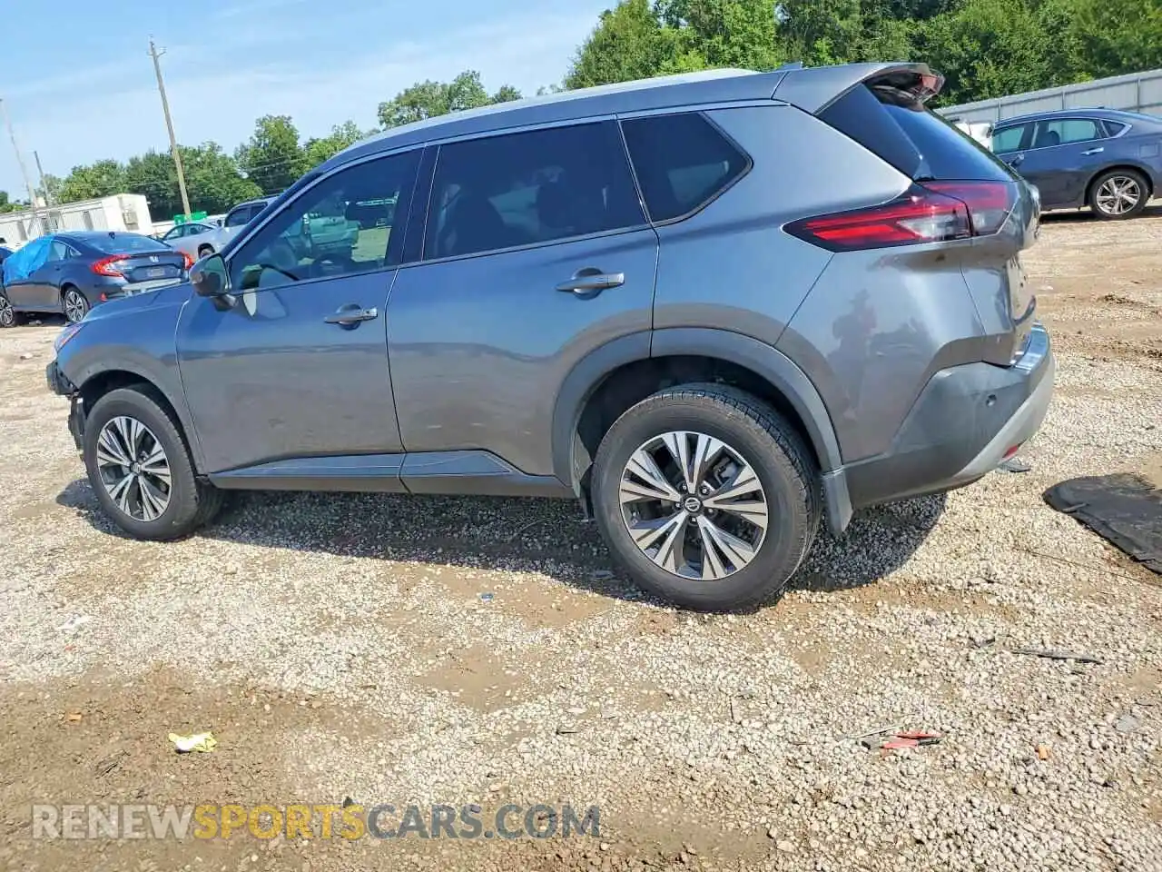 2 fotografías del automóvil dañado 5N1AT3BA6MC844742 NISSAN ROGUE 2021