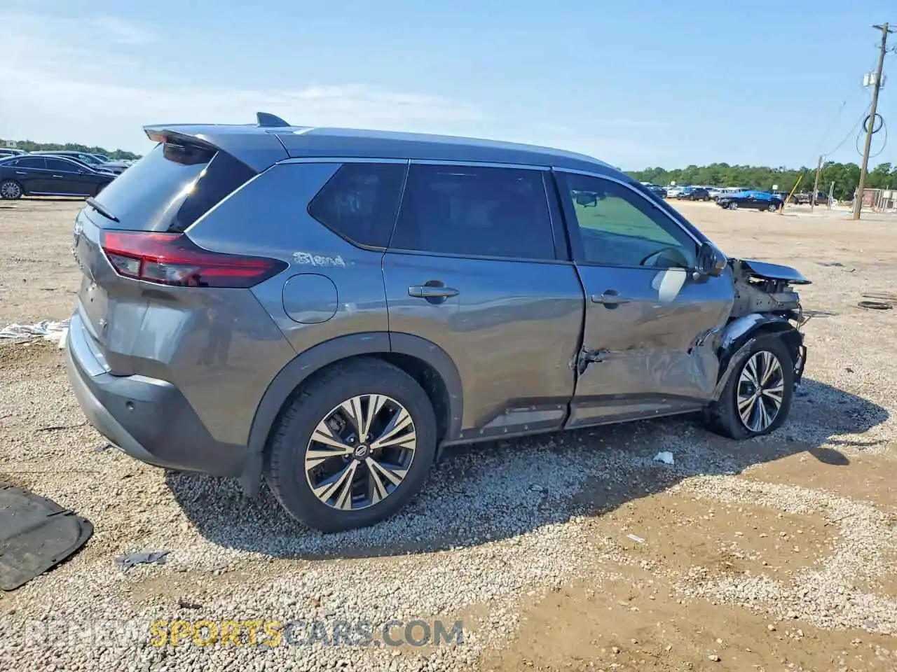 3 fotografías del automóvil dañado 5N1AT3BA6MC844742 NISSAN ROGUE 2021