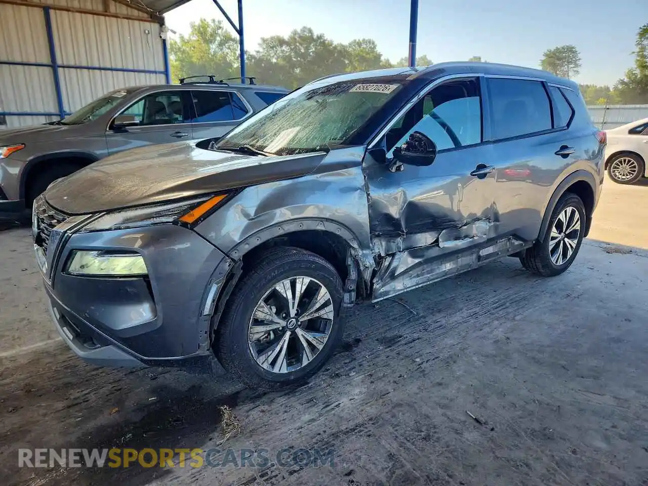1 Photograph of a damaged car 5N1AT3BA7MC673404 NISSAN ROGUE 2021