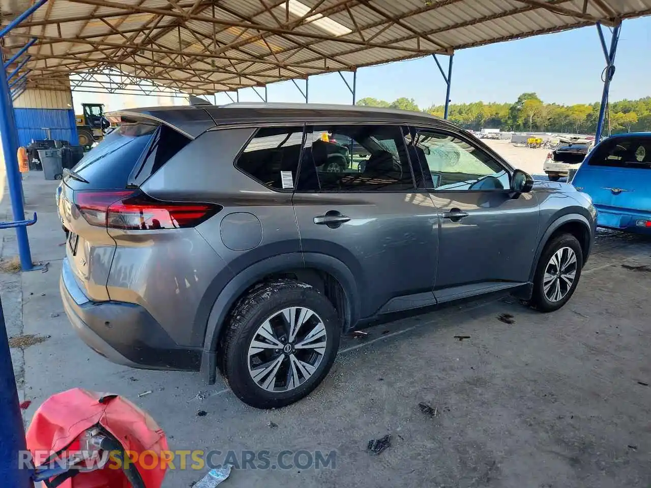 3 Photograph of a damaged car 5N1AT3BA7MC673404 NISSAN ROGUE 2021