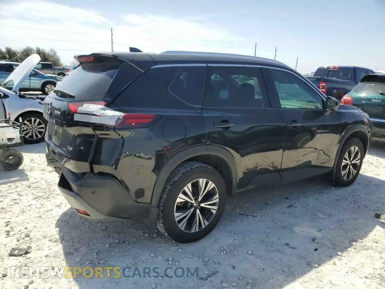 3 Photograph of a damaged car 5N1AT3BA7MC686668 NISSAN ROGUE 2021