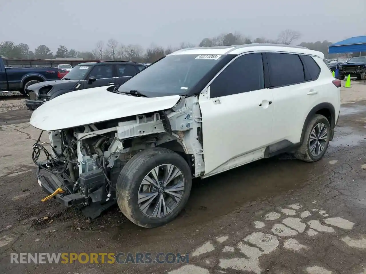 1 Photograph of a damaged car 5N1AT3BA7MC718180 NISSAN ROGUE 2021