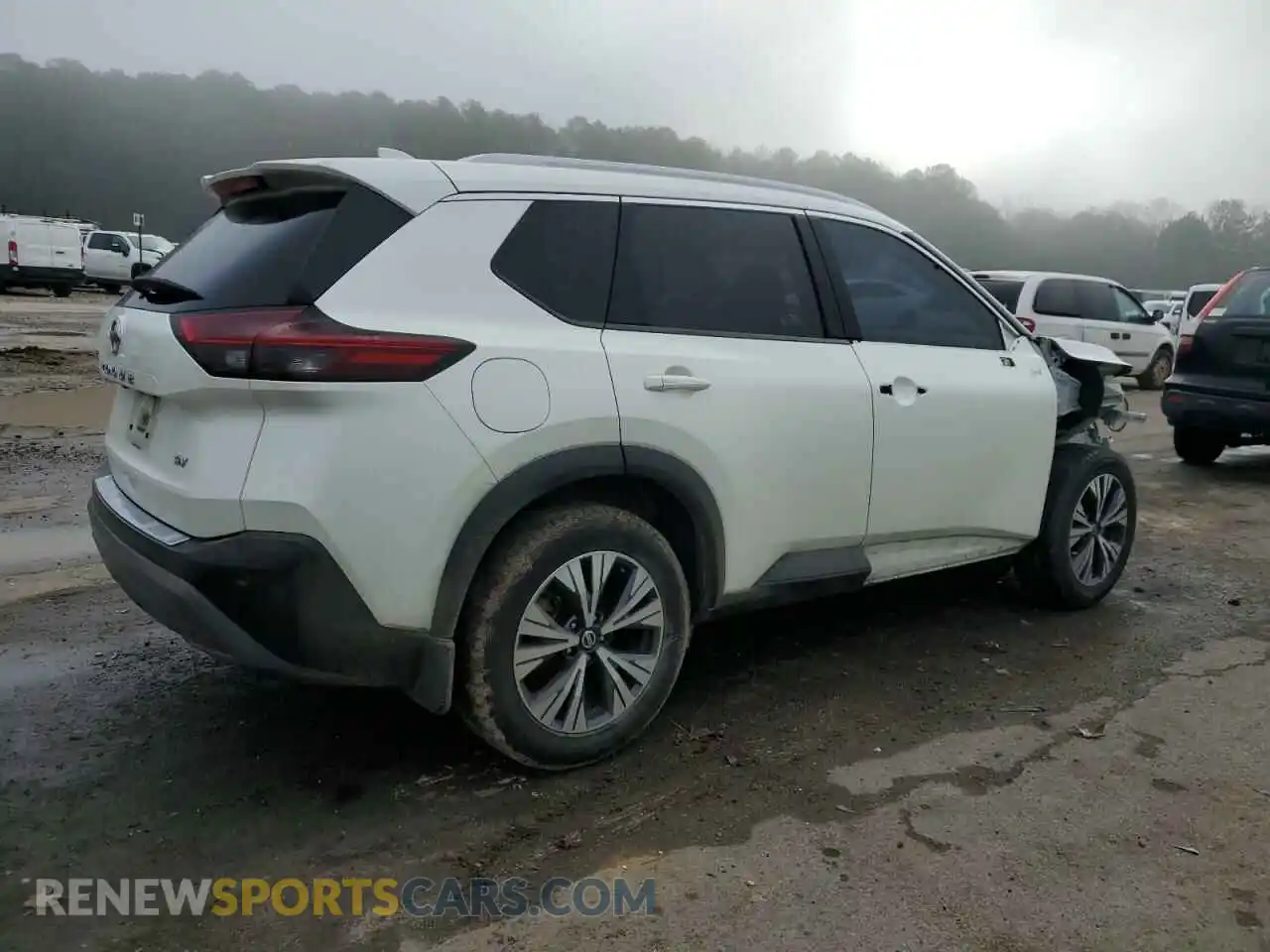 3 Photograph of a damaged car 5N1AT3BA7MC718180 NISSAN ROGUE 2021