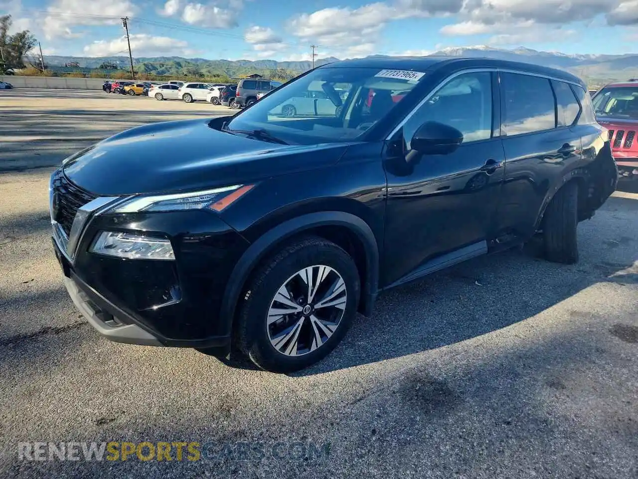 1 Photograph of a damaged car 5N1AT3BA7MC754340 NISSAN ROGUE 2021