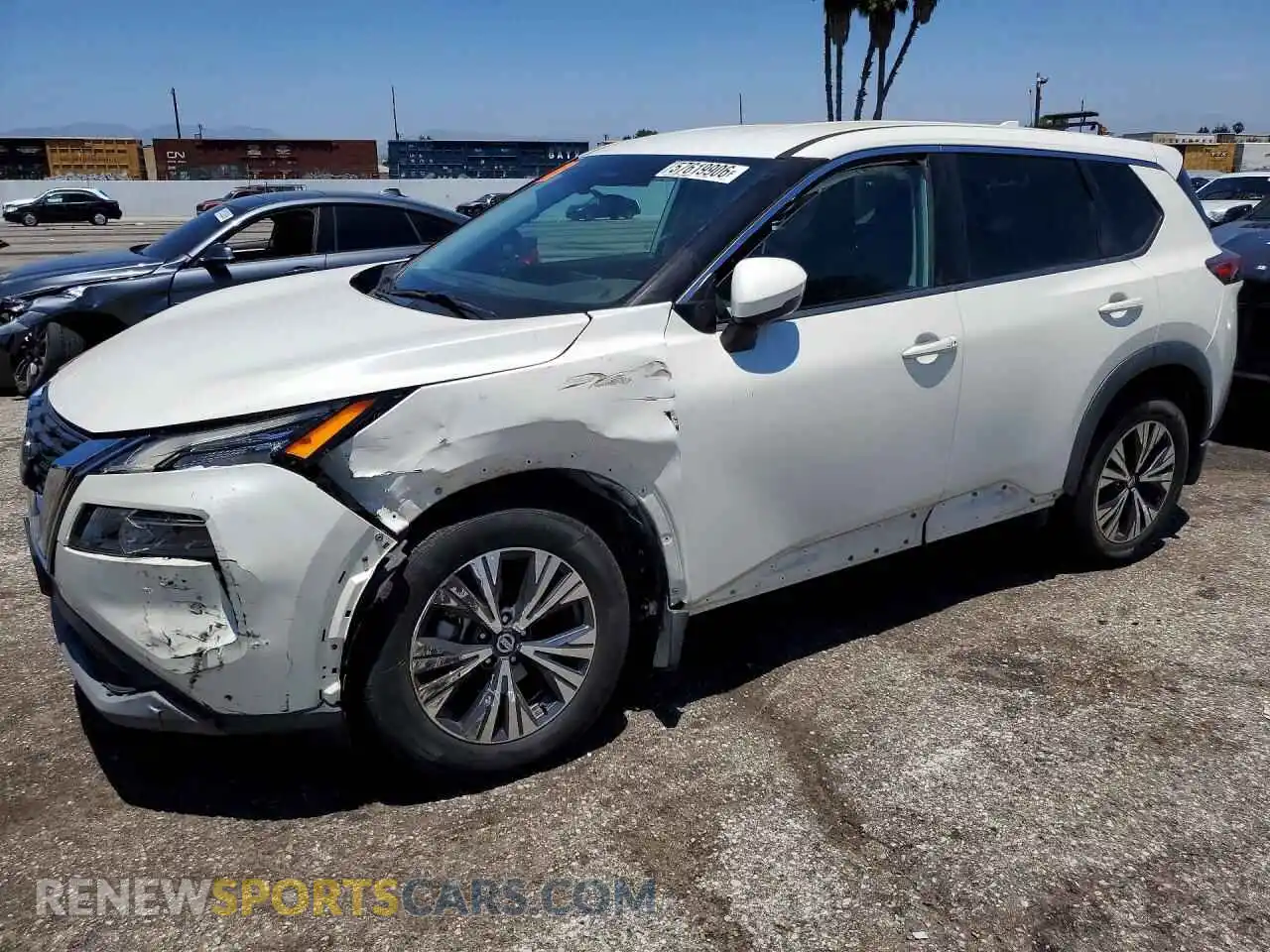 1 Photograph of a damaged car 5N1AT3BA7MC847309 NISSAN ROGUE 2021