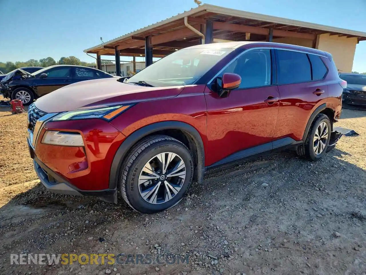 1 Photograph of a damaged car 5N1AT3BA8MC695637 NISSAN ROGUE 2021