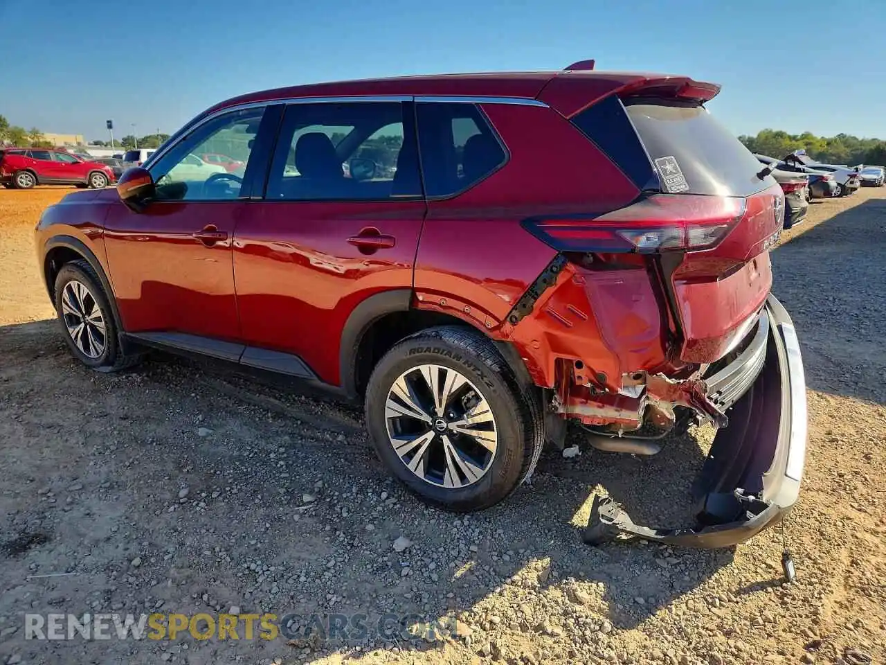 2 Photograph of a damaged car 5N1AT3BA8MC695637 NISSAN ROGUE 2021
