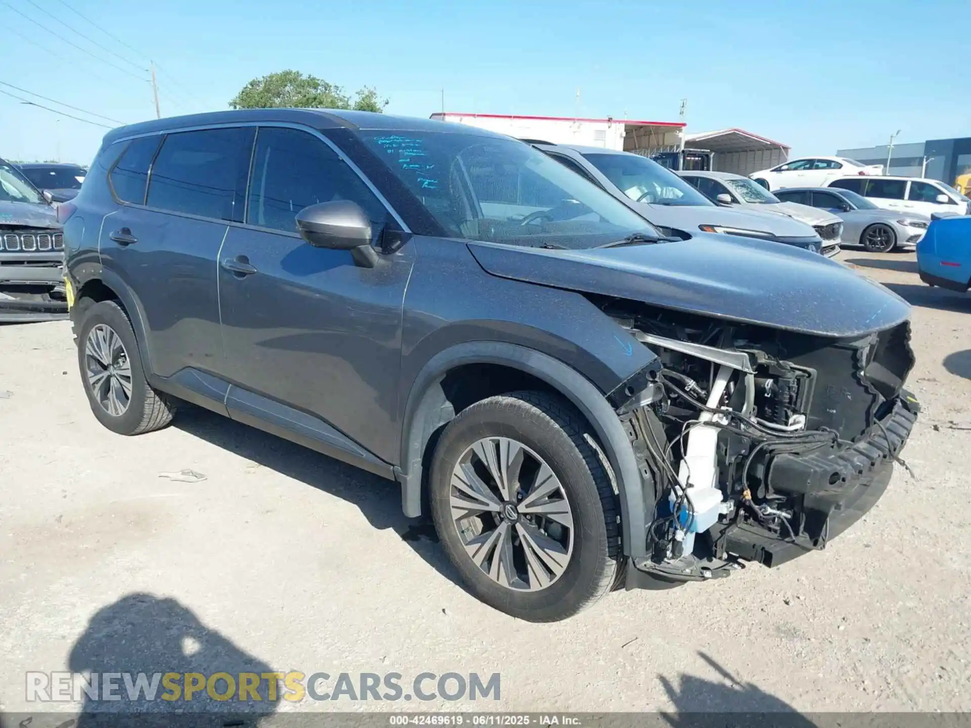 1 Photograph of a damaged car 5N1AT3BA8MC706460 NISSAN ROGUE 2021