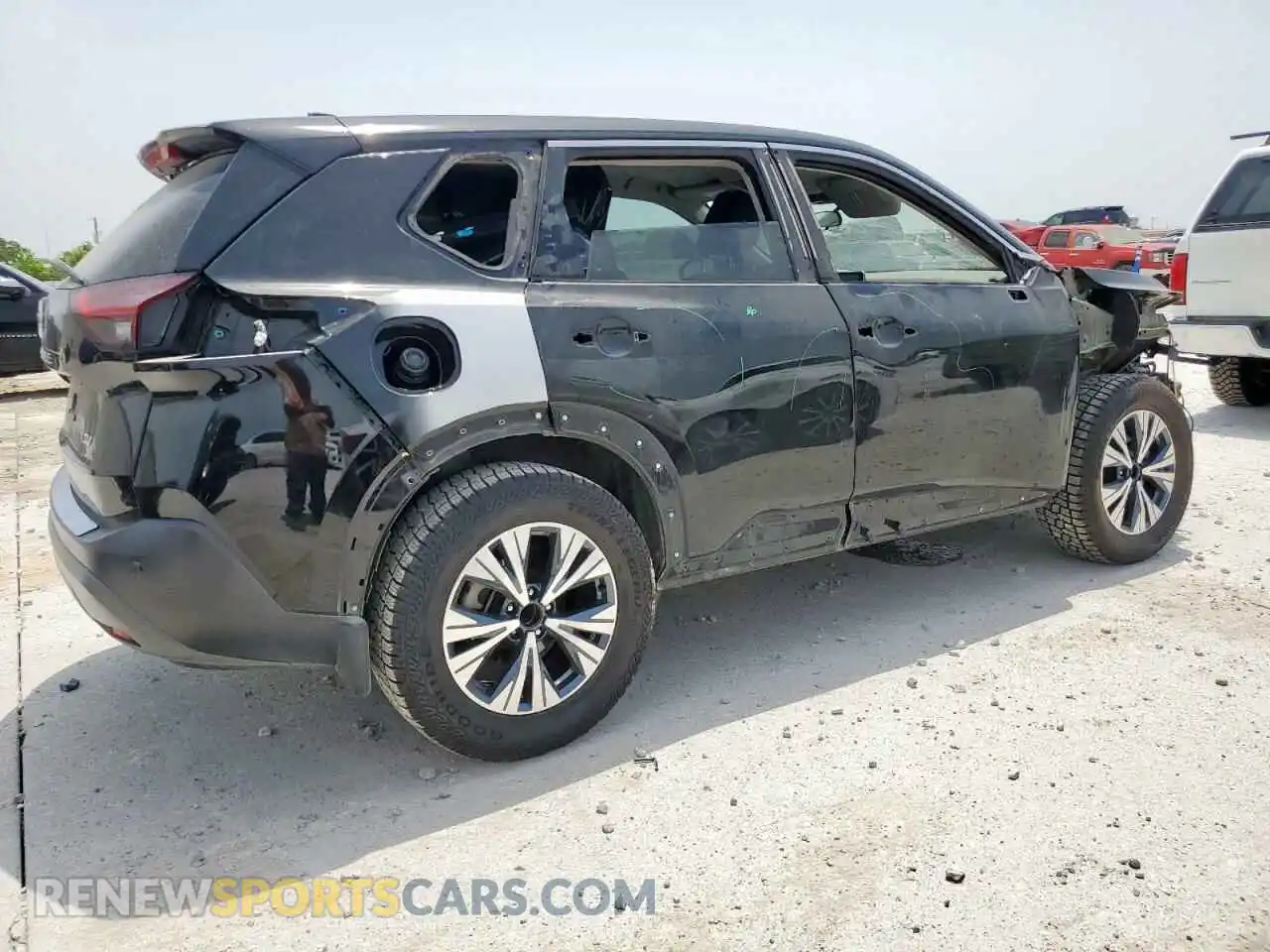 3 fotografías del automóvil dañado 5N1AT3BA8MC709312 NISSAN ROGUE 2021