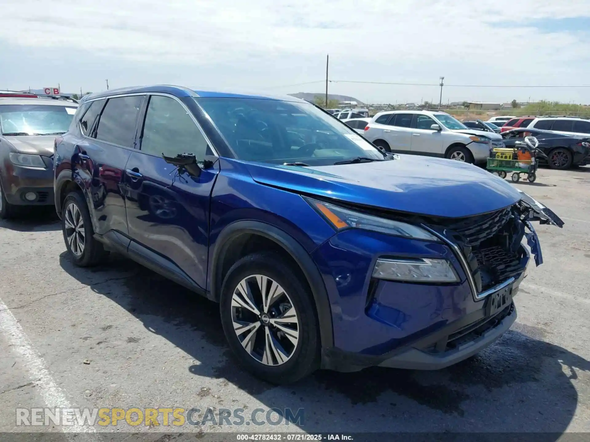 1 Photograph of a damaged car 5N1AT3BA8MC738082 NISSAN ROGUE 2021