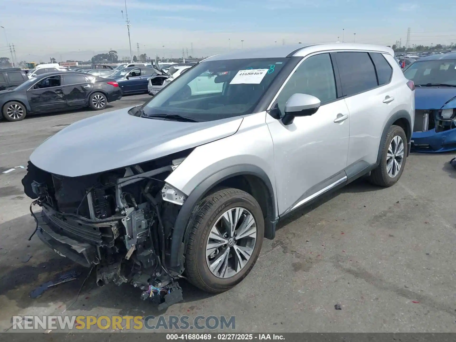 2 Photograph of a damaged car 5N1AT3BA8MC761698 NISSAN ROGUE 2021
