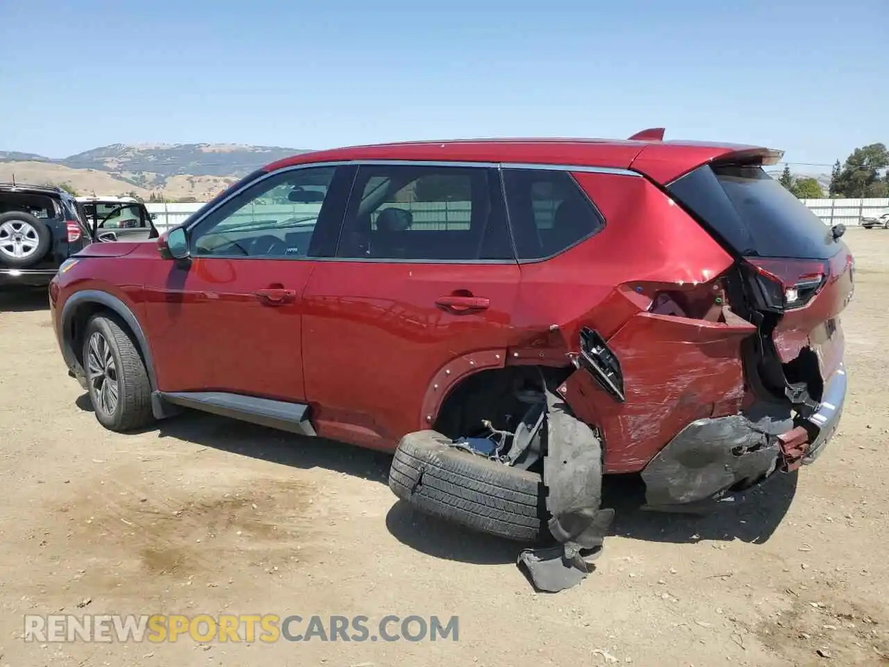 2 Photograph of a damaged car 5N1AT3BA8MC793745 NISSAN ROGUE 2021