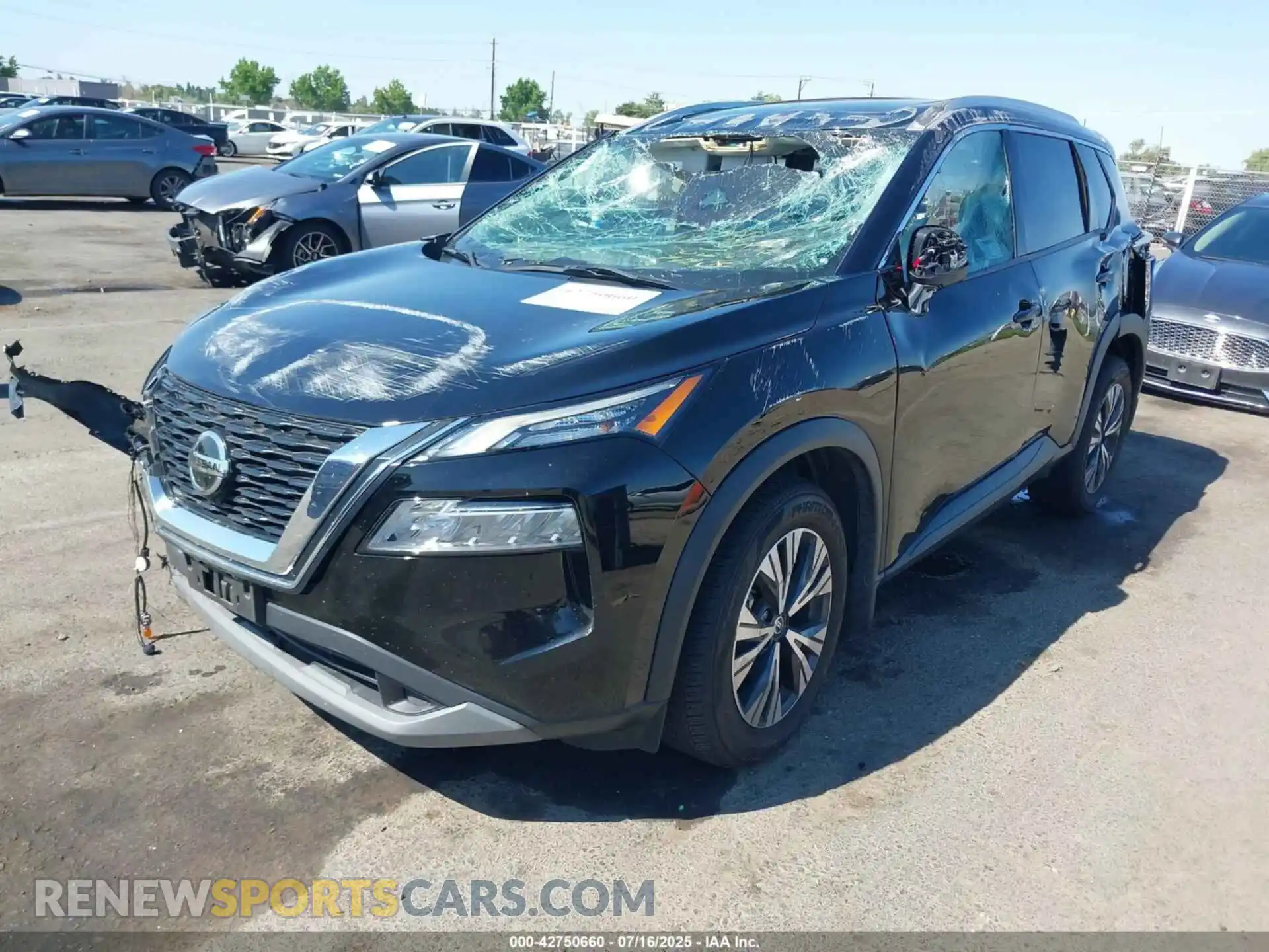 2 fotografías del automóvil dañado 5N1AT3BA8MC819759 NISSAN ROGUE 2021