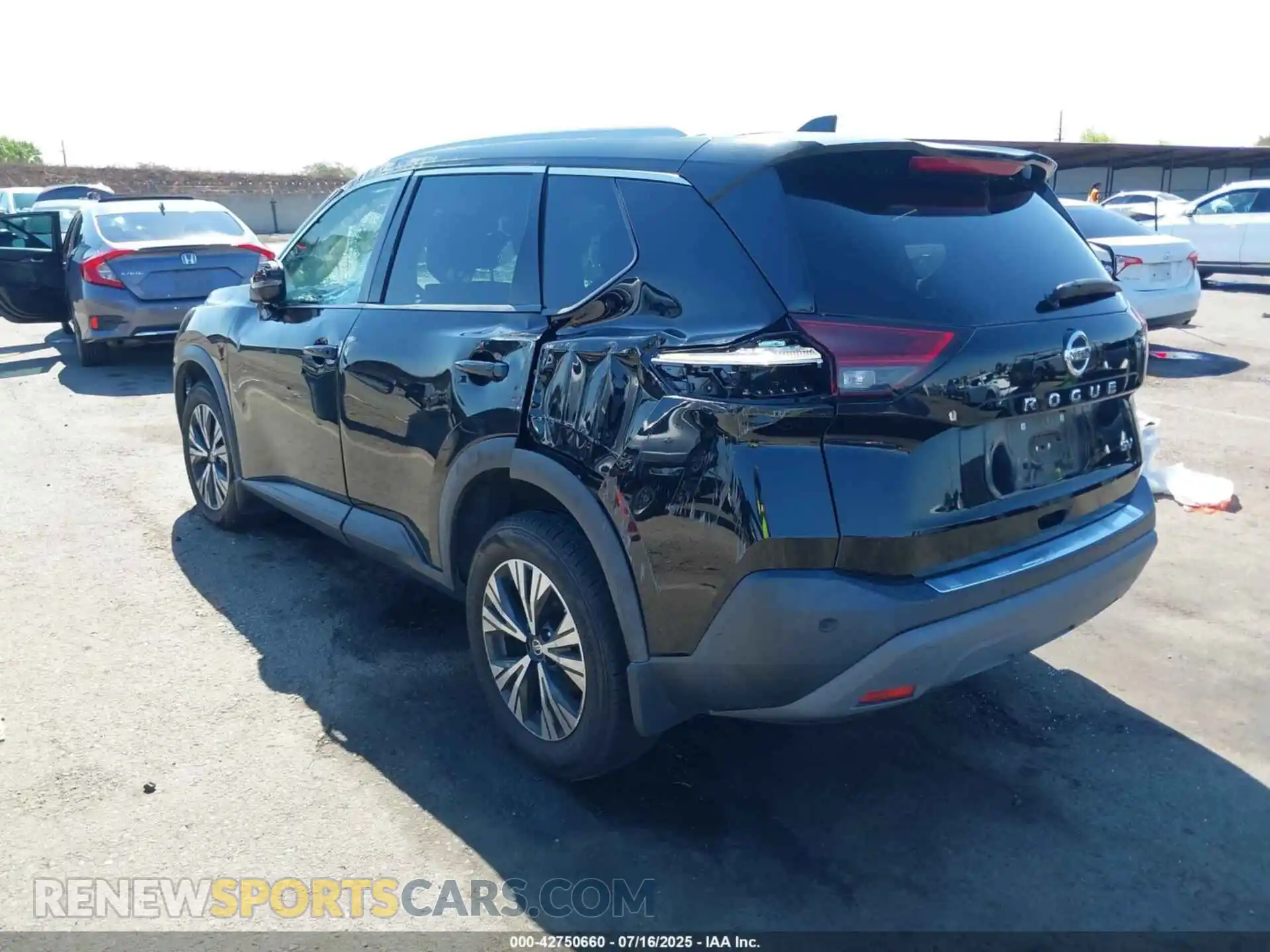 3 fotografías del automóvil dañado 5N1AT3BA8MC819759 NISSAN ROGUE 2021