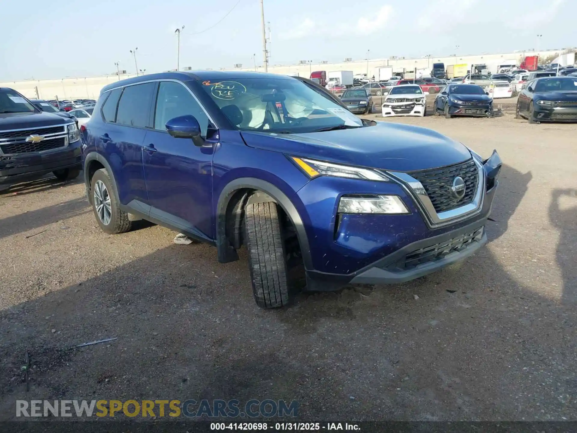 1 Photograph of a damaged car 5N1AT3BA8MC822161 NISSAN ROGUE 2021