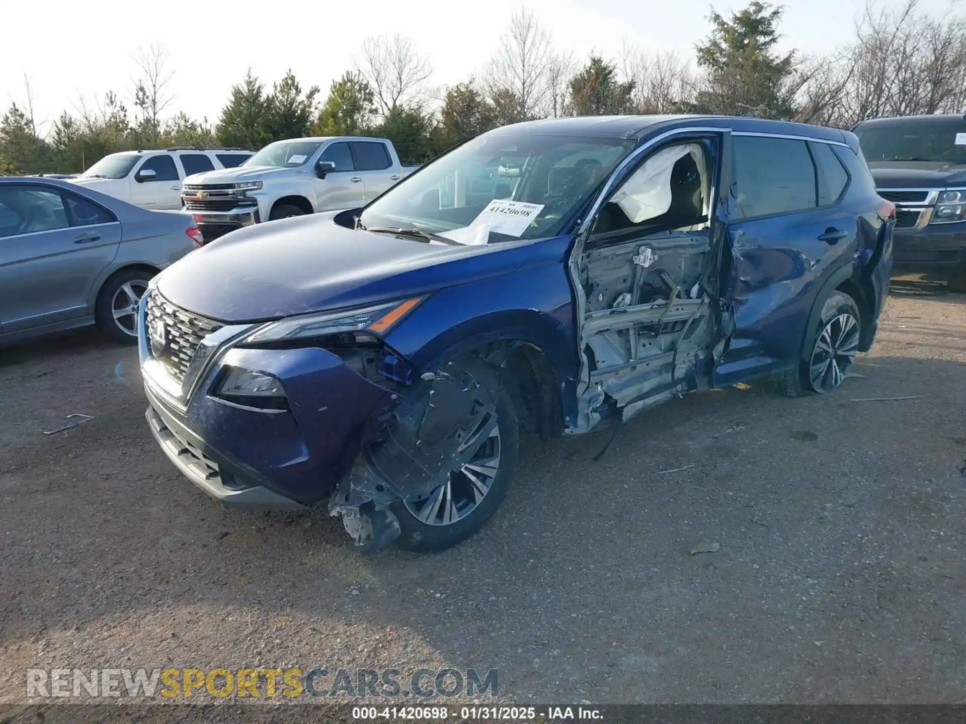2 Photograph of a damaged car 5N1AT3BA8MC822161 NISSAN ROGUE 2021