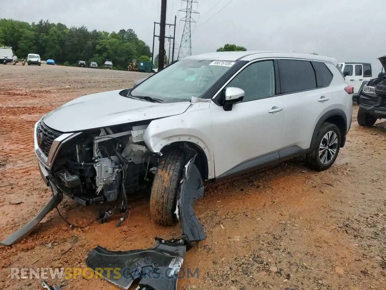 1 Photograph of a damaged car 5N1AT3BA8MC827120 NISSAN ROGUE 2021
