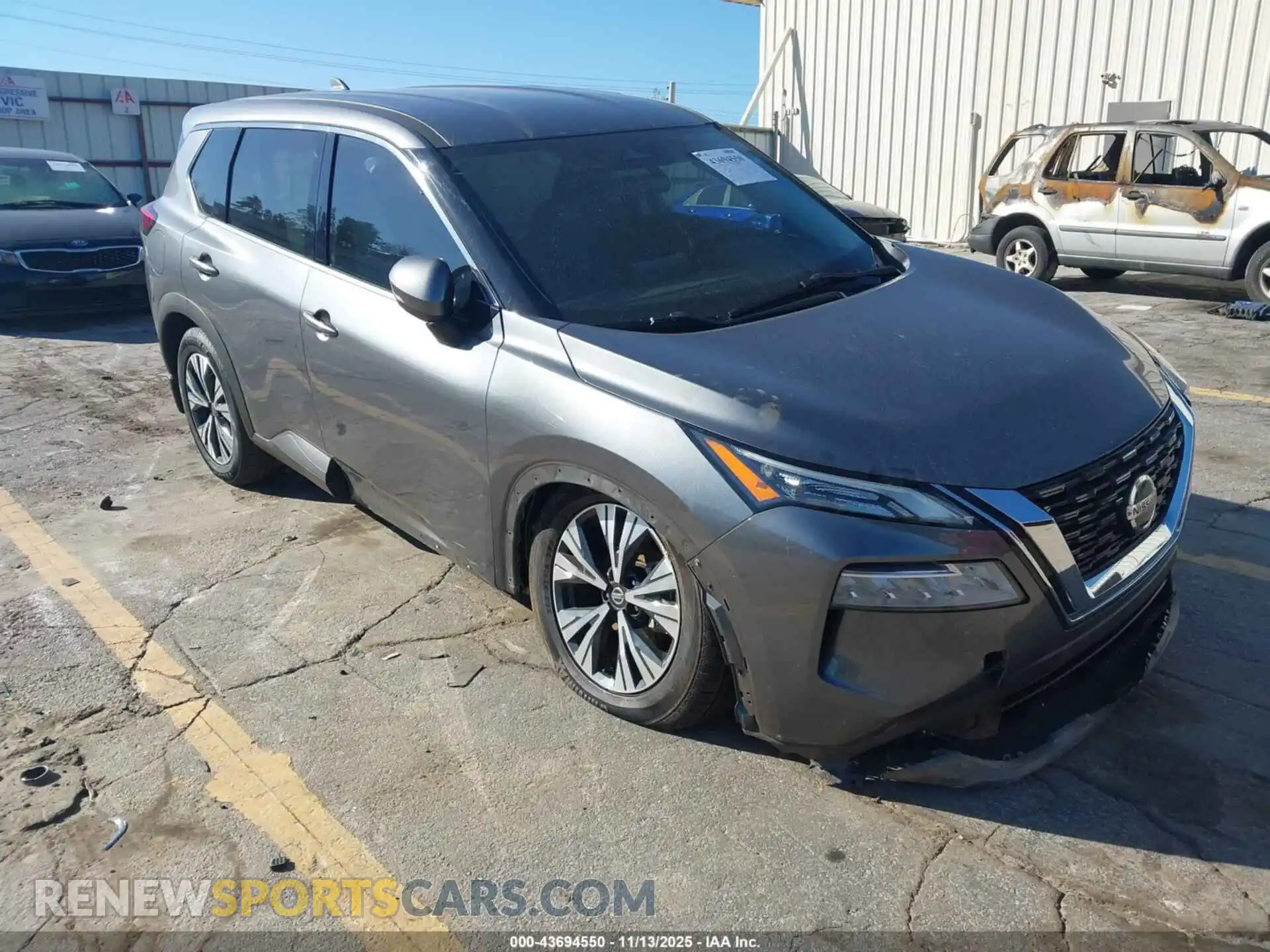 1 Photograph of a damaged car 5N1AT3BA9MC672335 NISSAN ROGUE 2021