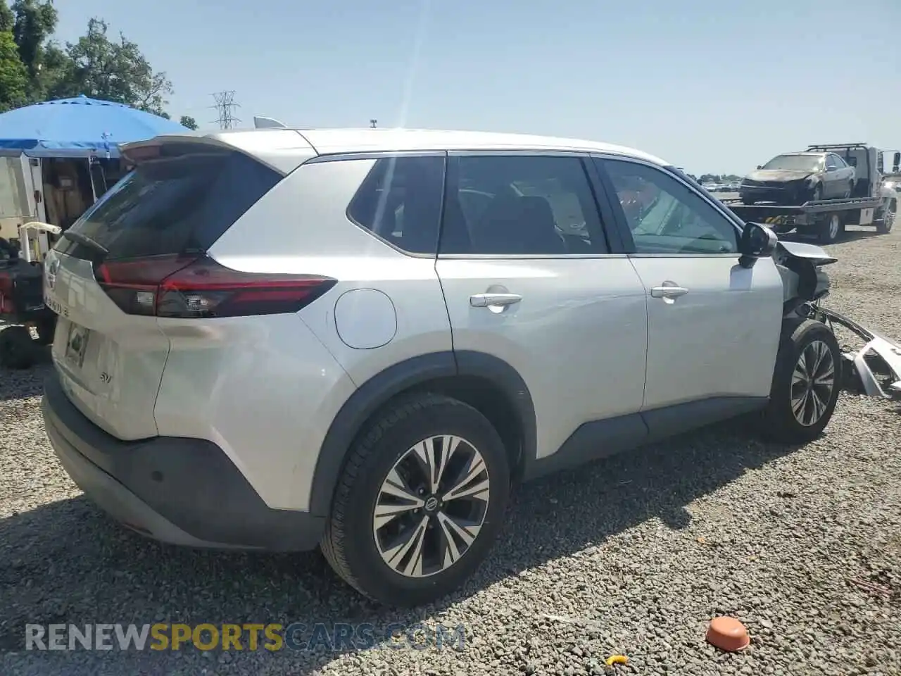 3 Photograph of a damaged car 5N1AT3BA9MC707648 NISSAN ROGUE 2021