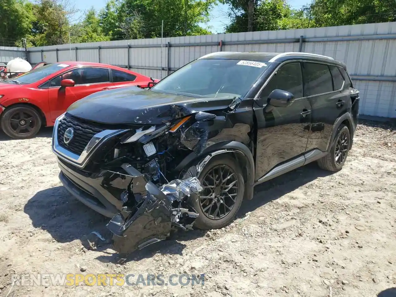 1 Photograph of a damaged car 5N1AT3BA9MC734395 NISSAN ROGUE 2021