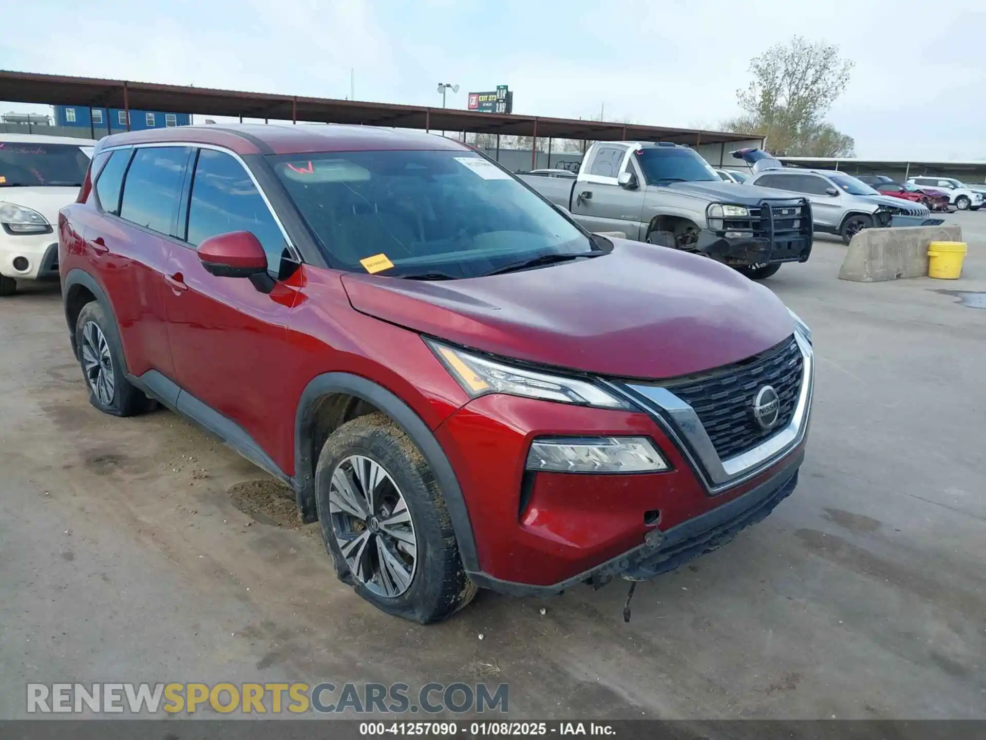 1 Photograph of a damaged car 5N1AT3BA9MC737121 NISSAN ROGUE 2021
