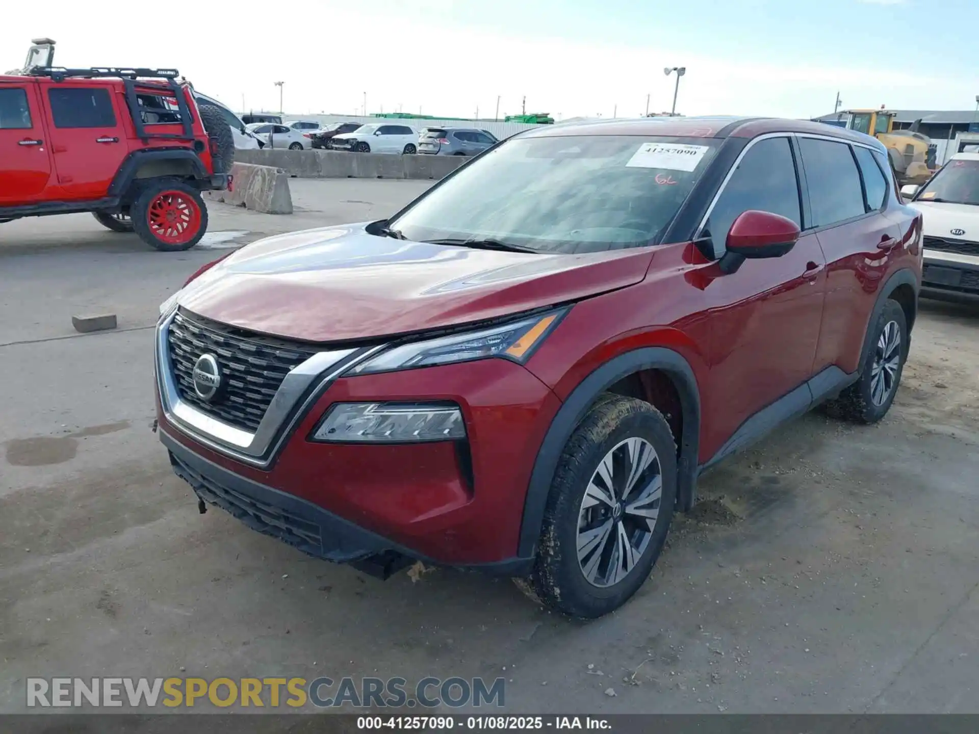 2 Photograph of a damaged car 5N1AT3BA9MC737121 NISSAN ROGUE 2021