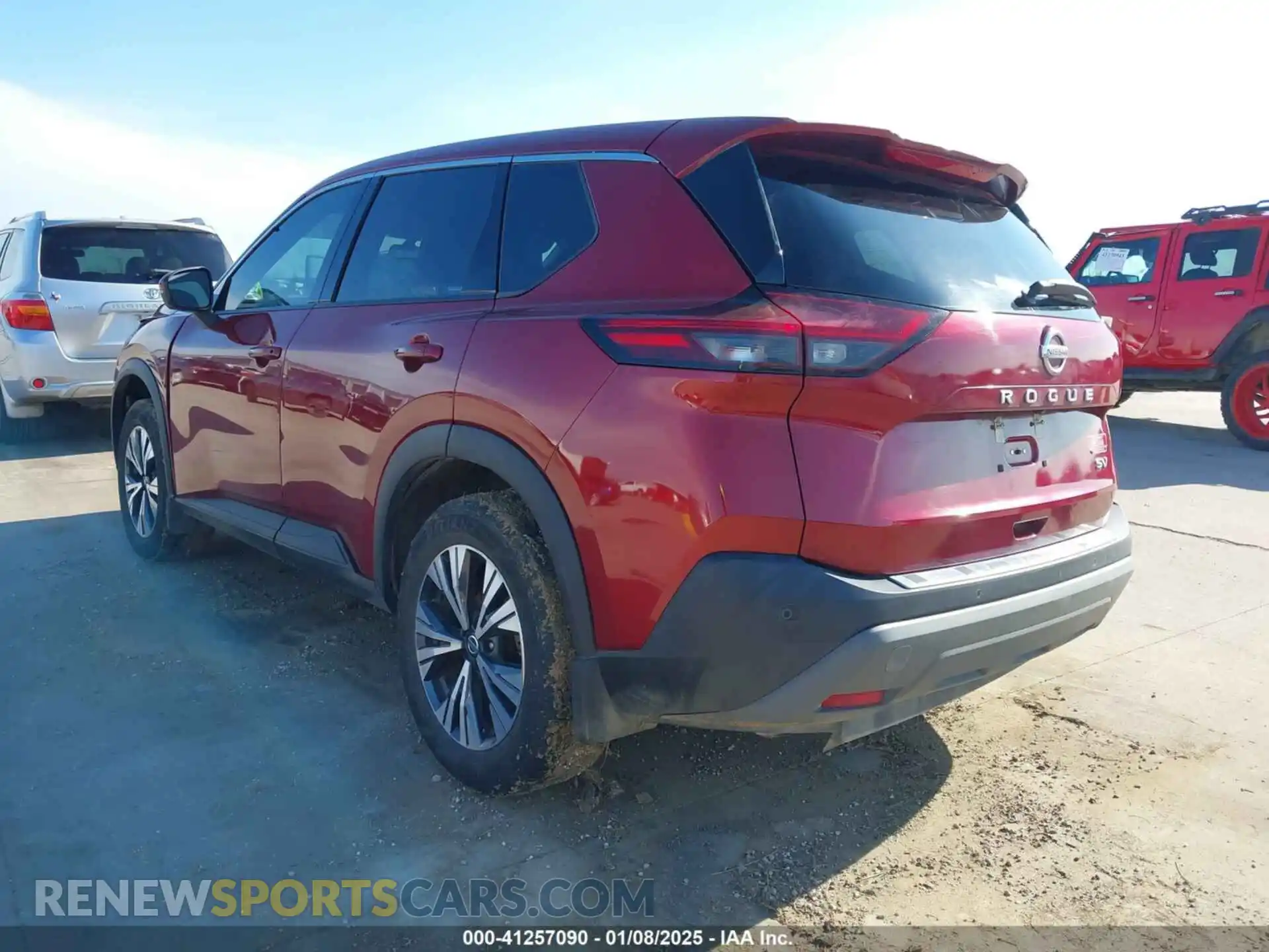 3 Photograph of a damaged car 5N1AT3BA9MC737121 NISSAN ROGUE 2021