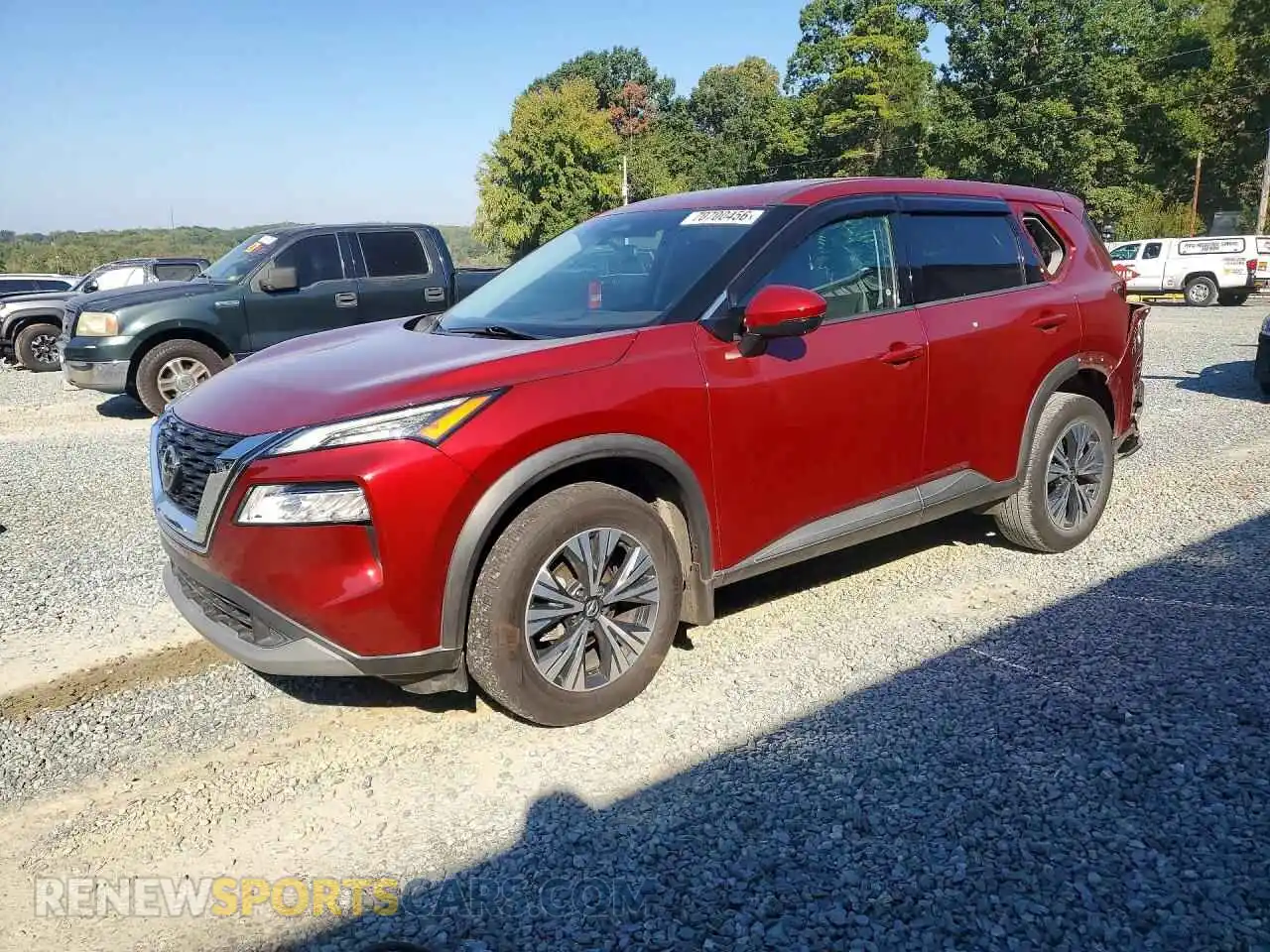 1 Photograph of a damaged car 5N1AT3BA9MC793740 NISSAN ROGUE 2021