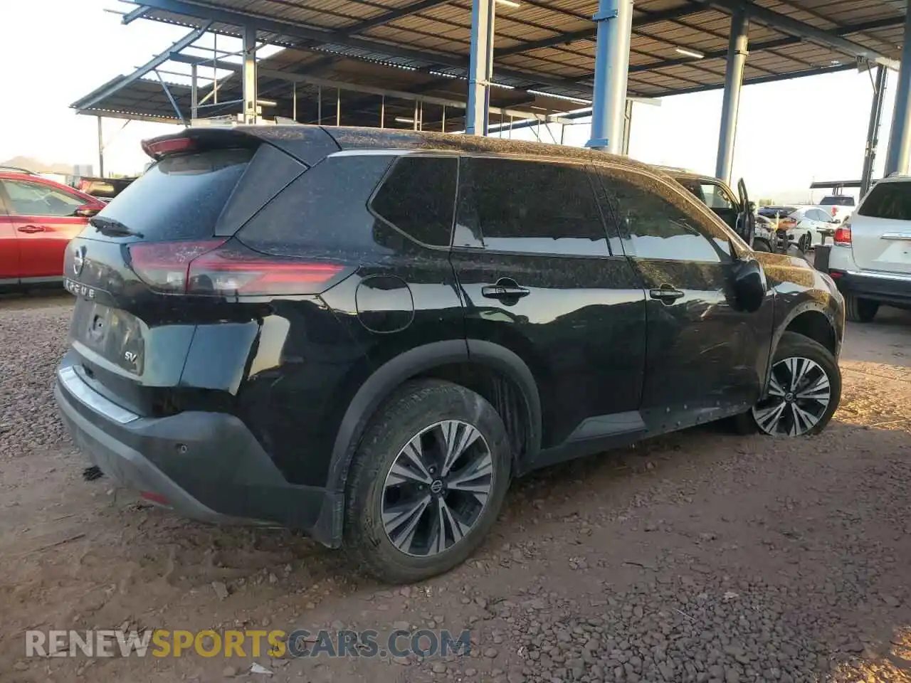 3 Photograph of a damaged car 5N1AT3BA9MC839518 NISSAN ROGUE 2021