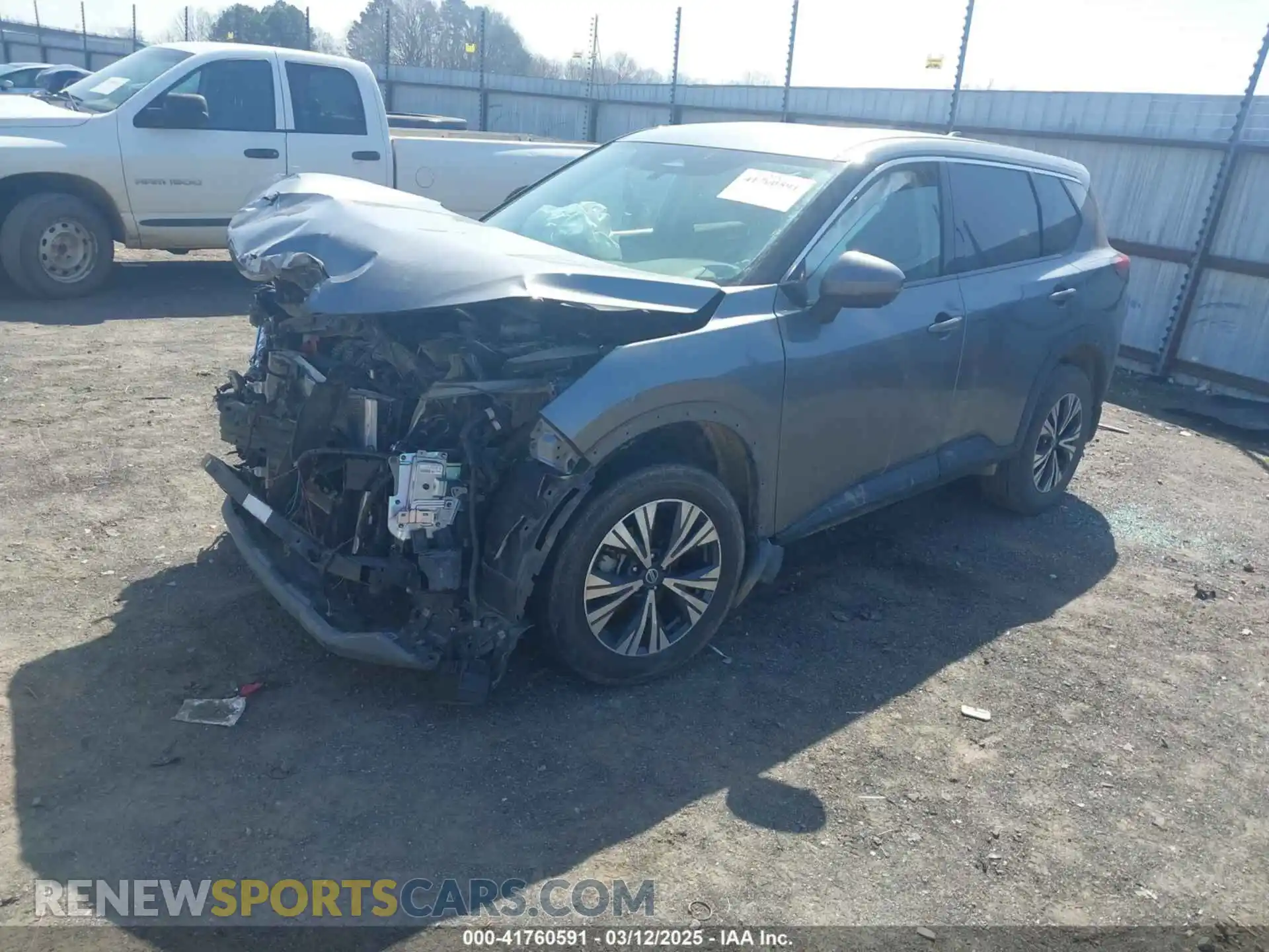 2 Photograph of a damaged car 5N1AT3BAXMC676068 NISSAN ROGUE 2021