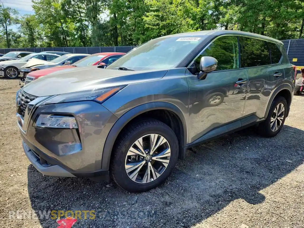 1 Photograph of a damaged car 5N1AT3BAXMC682713 NISSAN ROGUE 2021