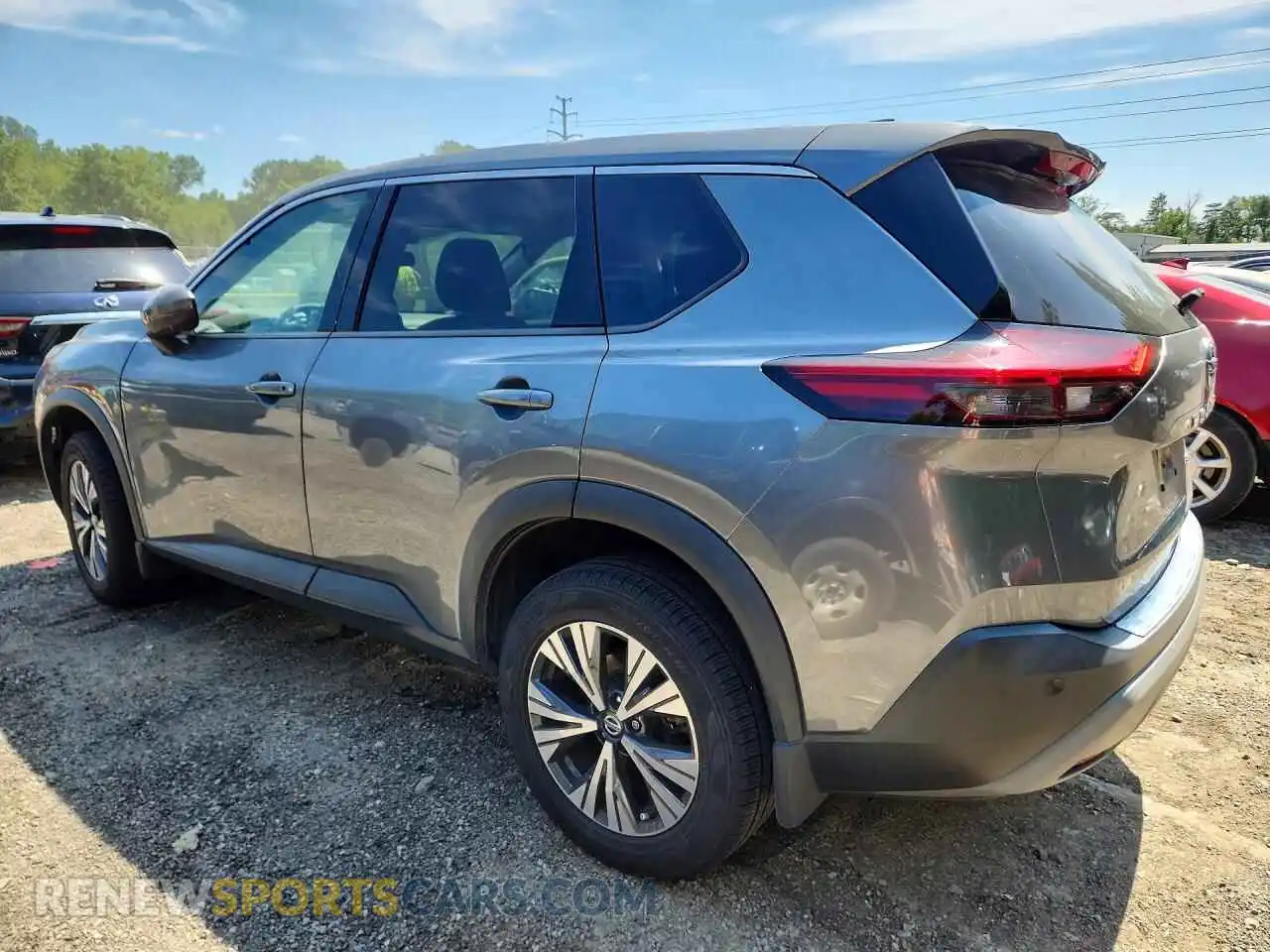 2 Photograph of a damaged car 5N1AT3BAXMC682713 NISSAN ROGUE 2021