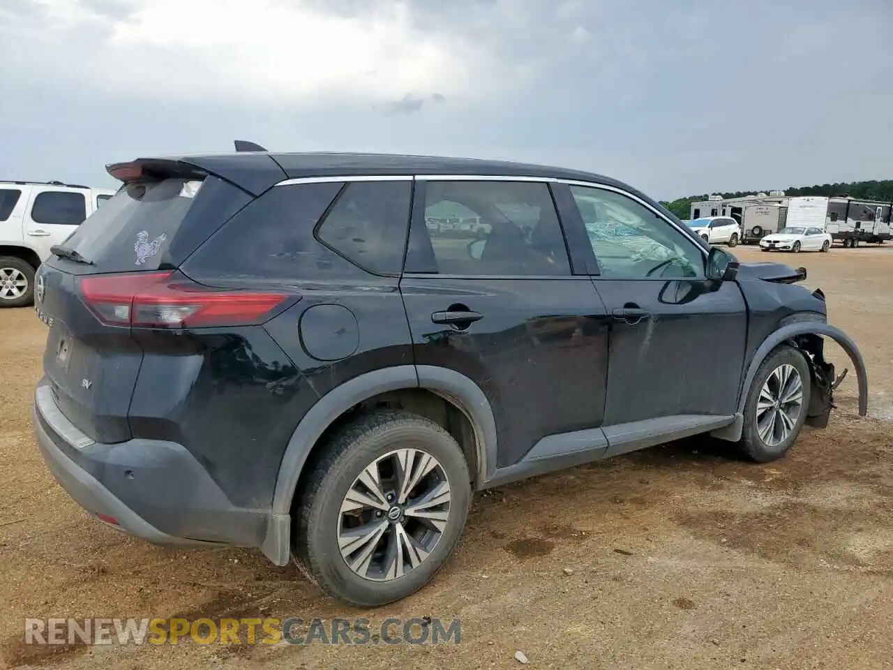 3 fotografías del automóvil dañado 5N1AT3BAXMC690987 NISSAN ROGUE 2021