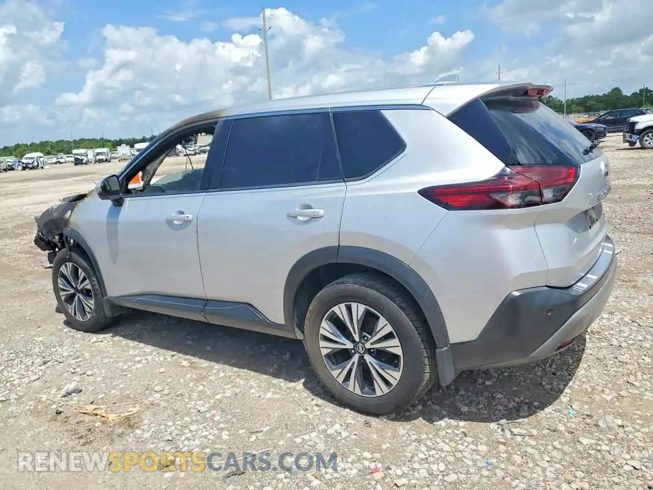 2 fotografías del automóvil dañado 5N1AT3BAXMC694960 NISSAN ROGUE 2021