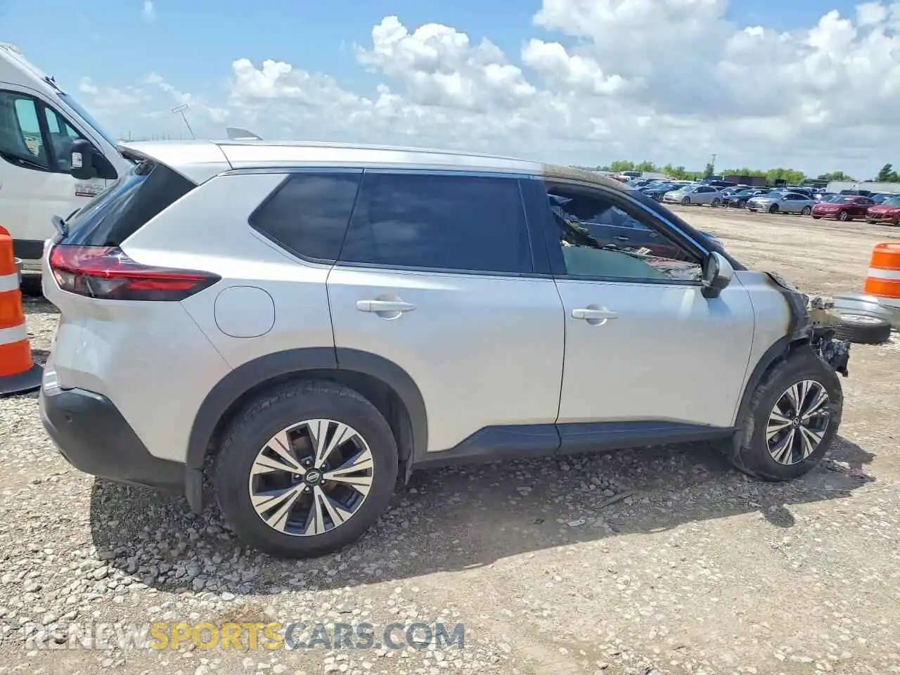 3 fotografías del automóvil dañado 5N1AT3BAXMC694960 NISSAN ROGUE 2021