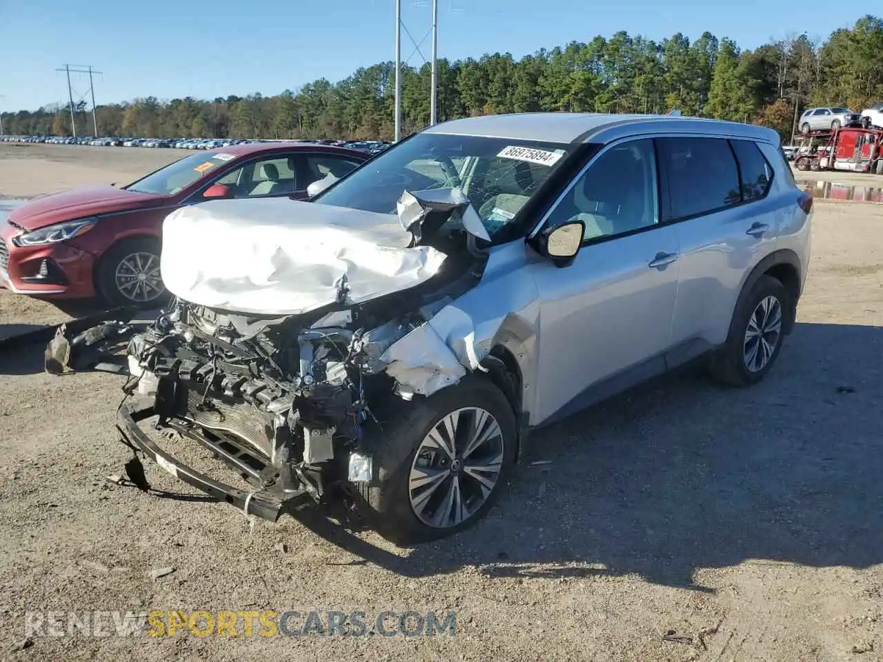 1 Photograph of a damaged car 5N1AT3BAXMC708842 NISSAN ROGUE 2021